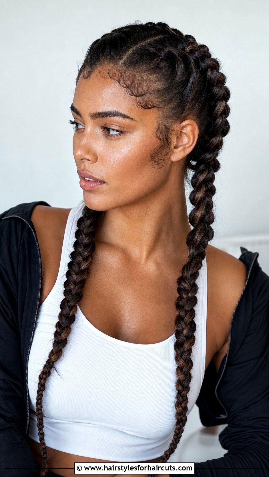 Double Dutch Braids - 25 hairstyles for a night out - 25 hairstyles for a night out