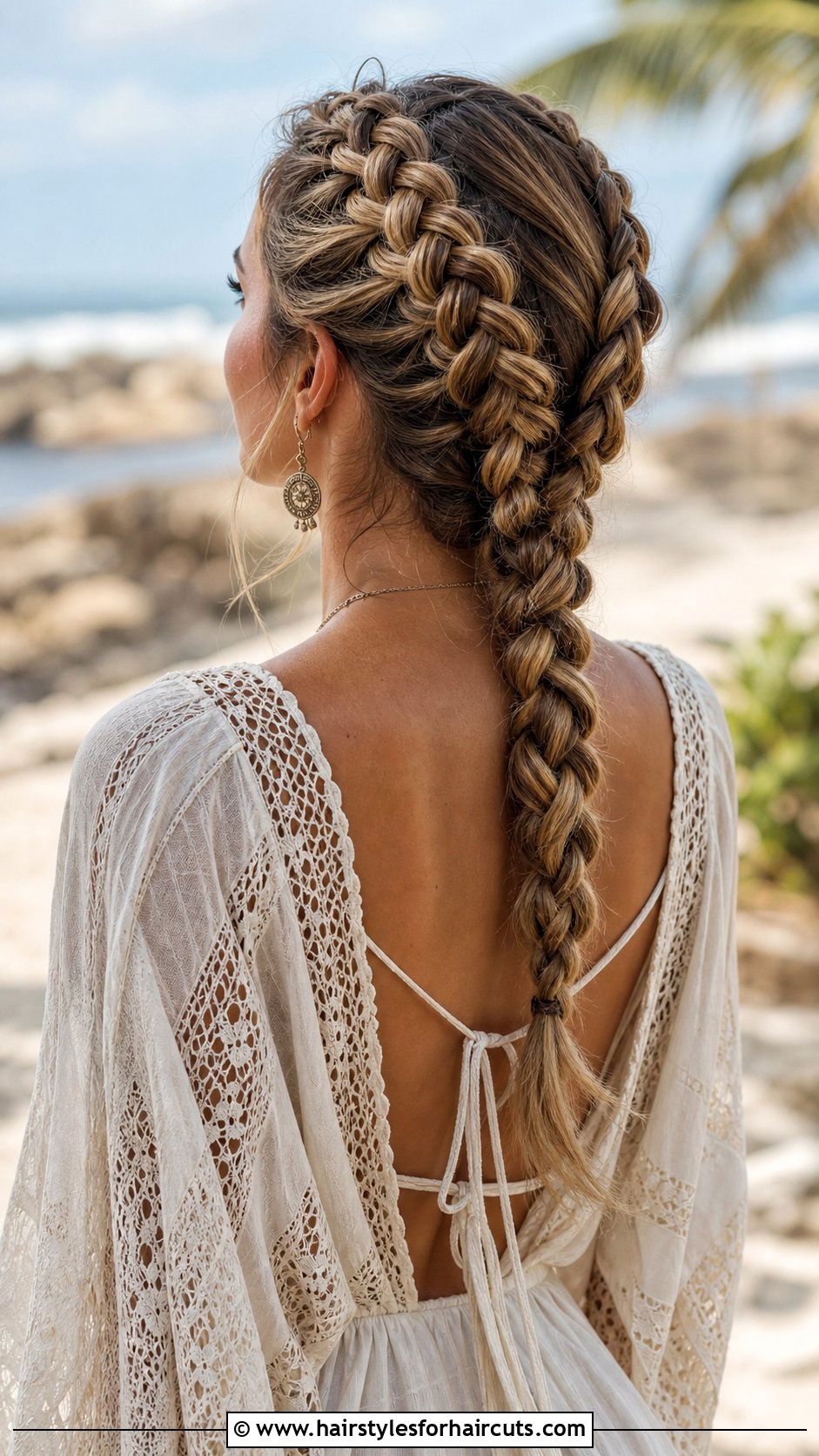 Double Dutch Braids - 25 hairstyles for beach wedding - 25 hairstyles for beach wedding