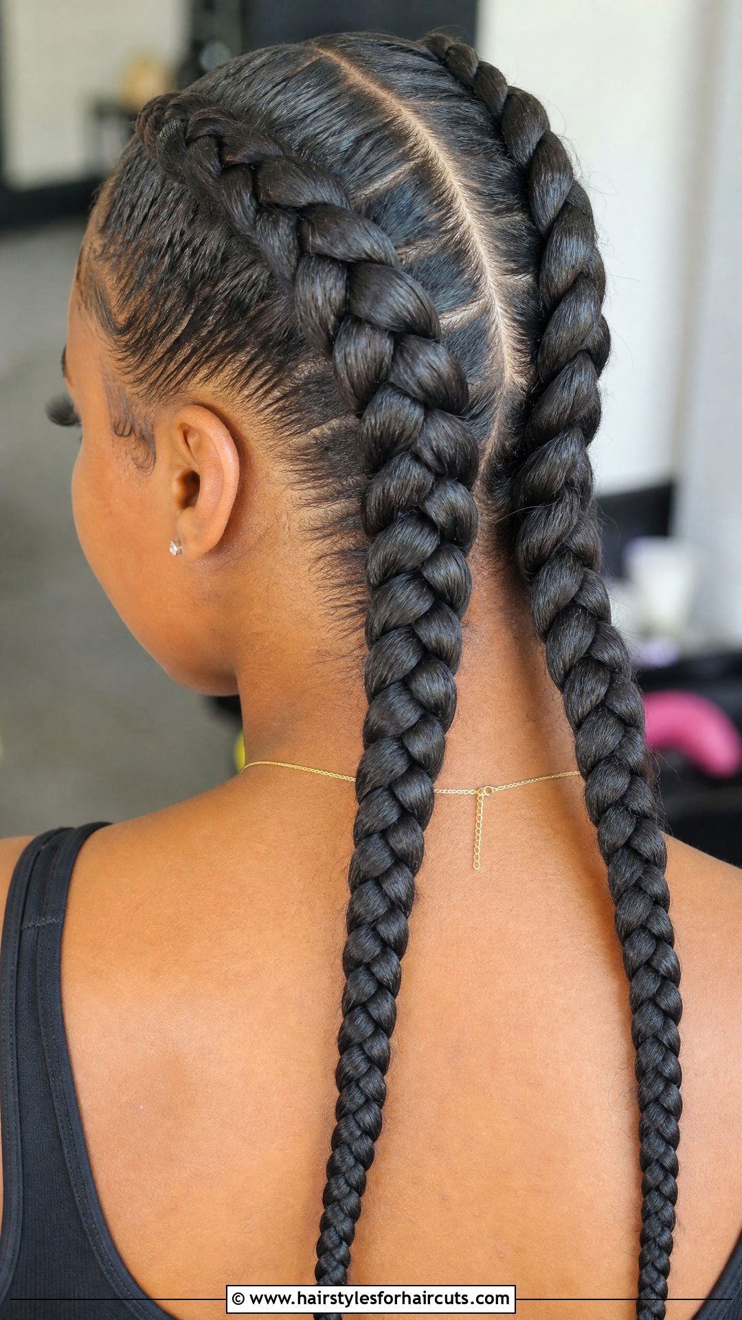 Double Dutch Braids - 25 low maintenance beach hairstyles for black hair - 25 low maintenance beach hairstyles for black hair