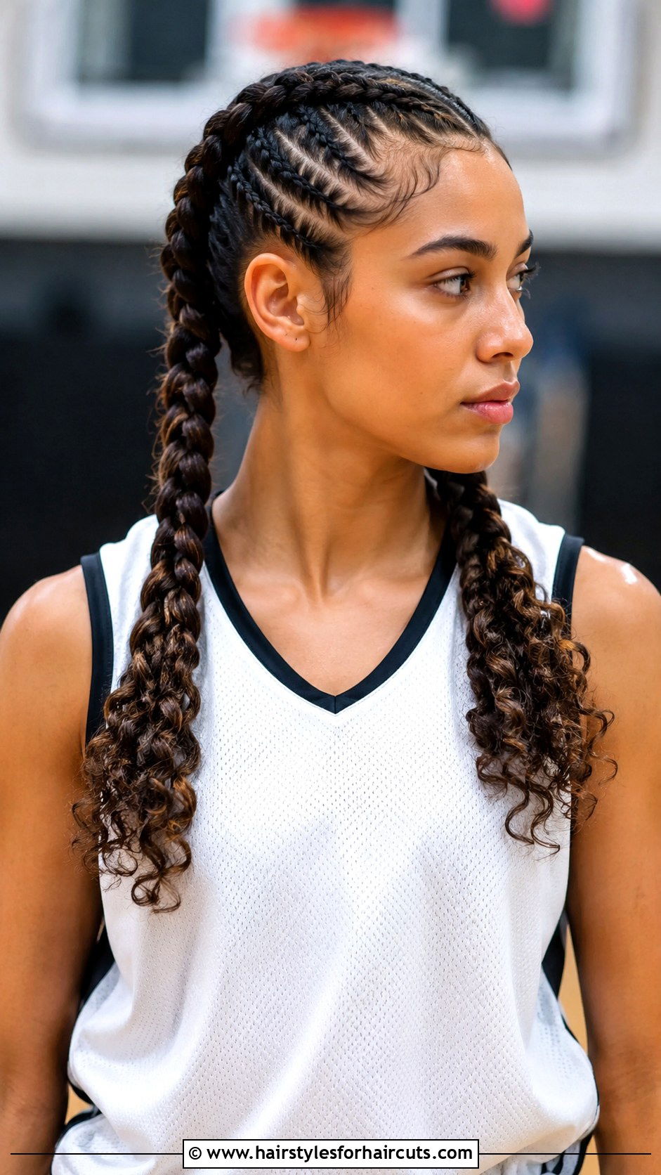 Double Dutch Braids Curly Hair - 25 basketball hairstyles for curly hair - 25 basketball hairstyles for curly hair
