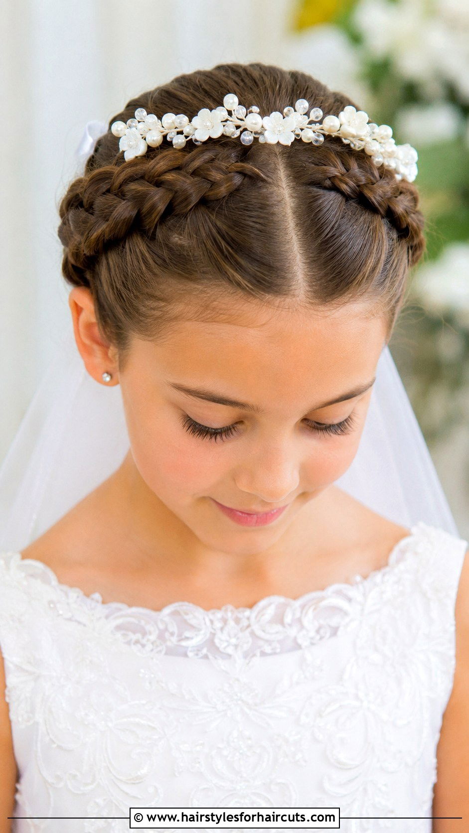 Double Dutch Braids For First Communion - 25 hairstyles for first communion - 25 hairstyles for first communion