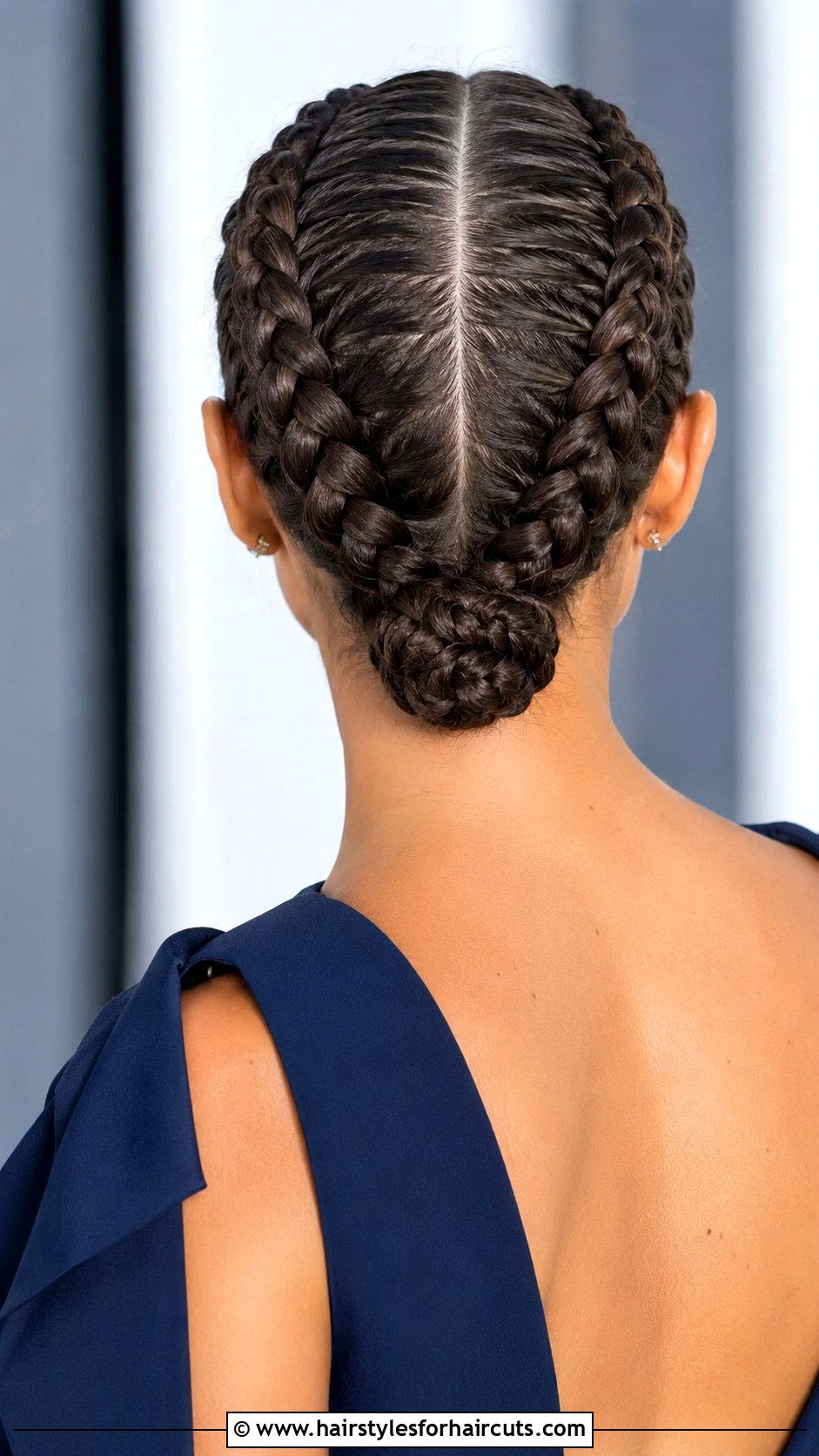 Double Dutch Braids Into A Bun - 25 beach wedding hairstyles for long hair - 25 beach wedding hairstyles for long hair