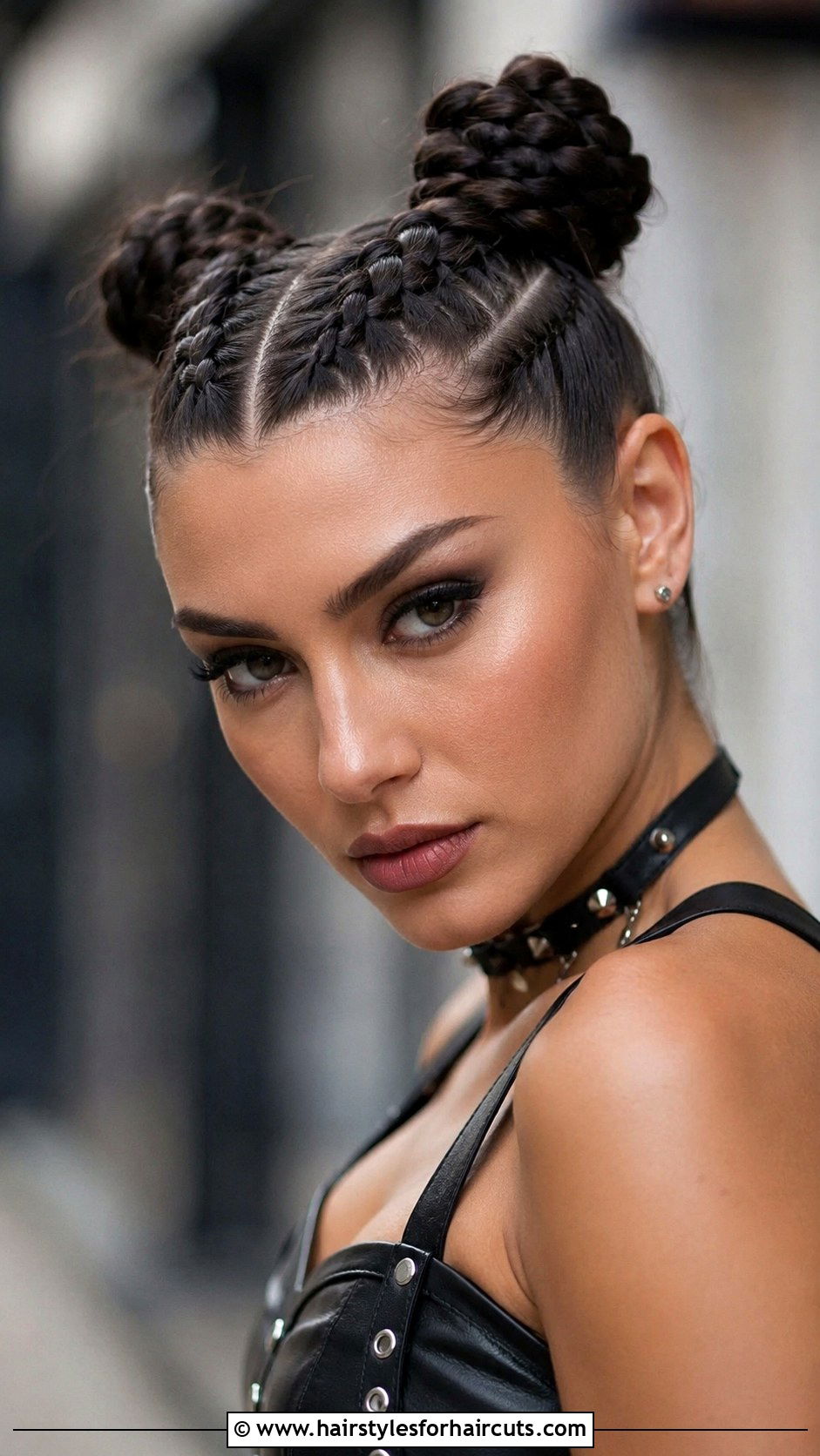 Double Dutch Braids Into Bun - 25 easy formal hairstyles for long hair - 25 easy formal hairstyles for long hair