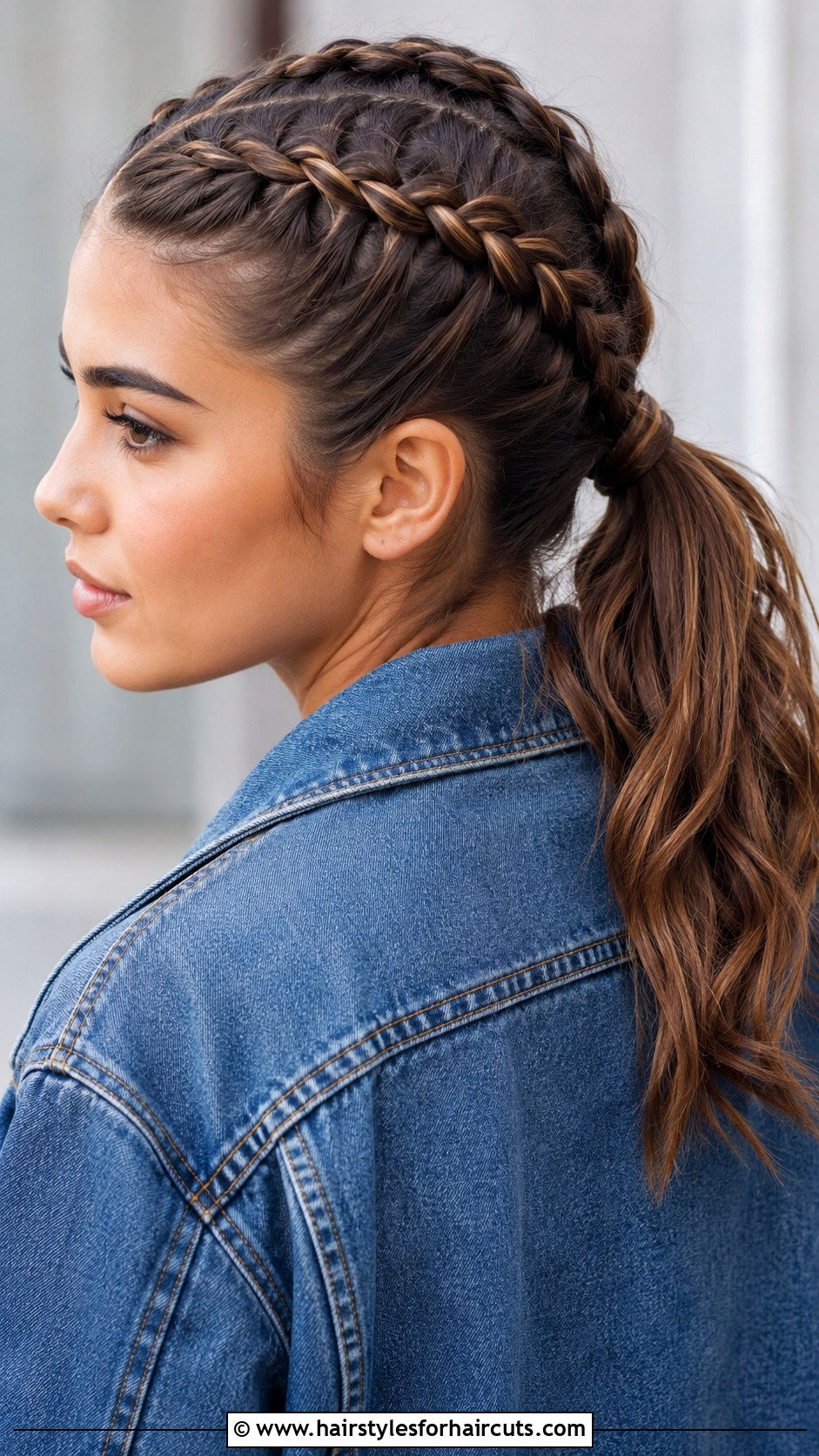 Double Dutch Braids Into Ponytail - 25 graduation hairstyles for straight hair - 25 graduation hairstyles for straight hair