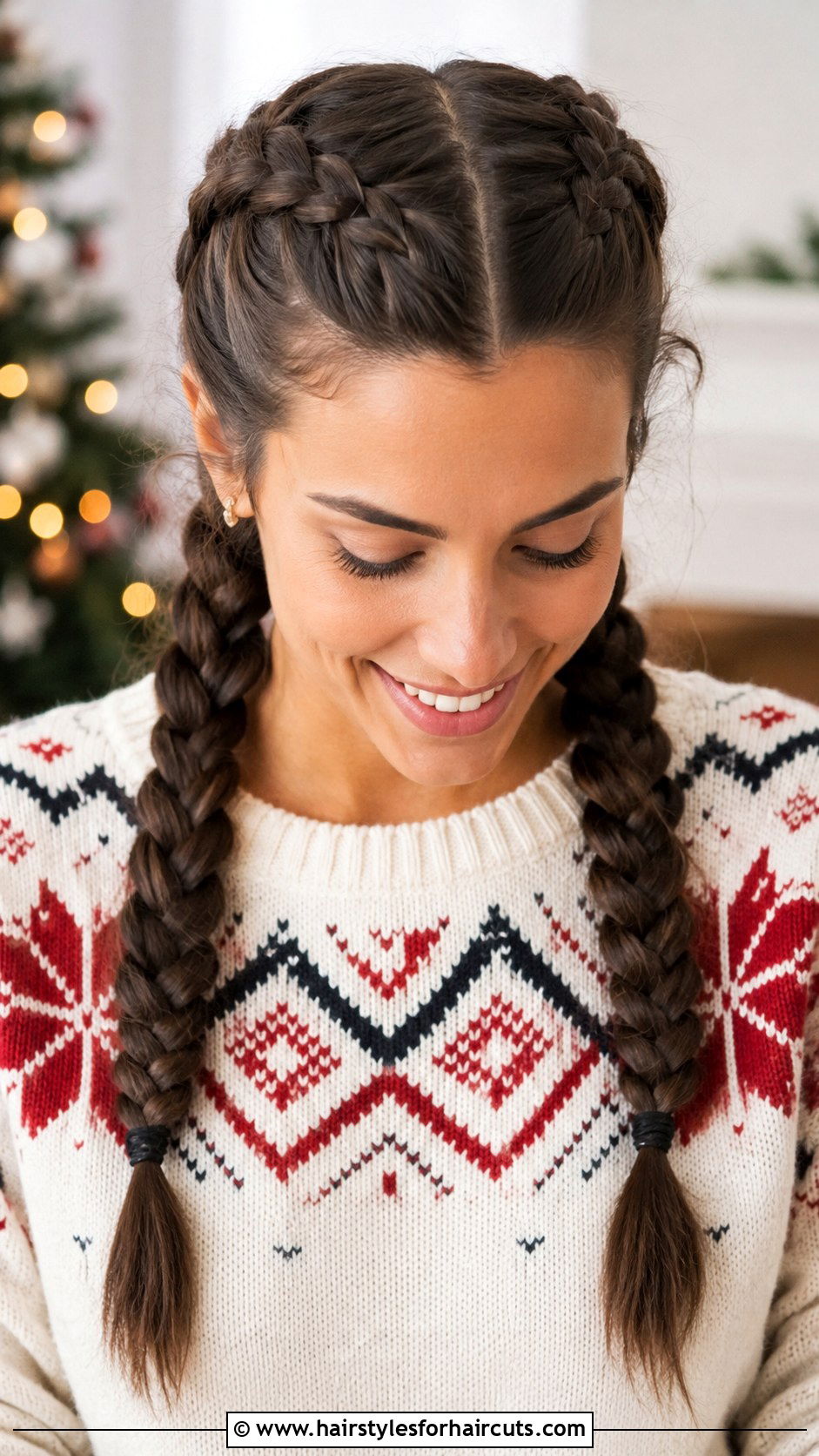 Double Dutch Braids Long Hair - 25 christmas party hairstyles for long hair - 25 christmas party hairstyles for long hair