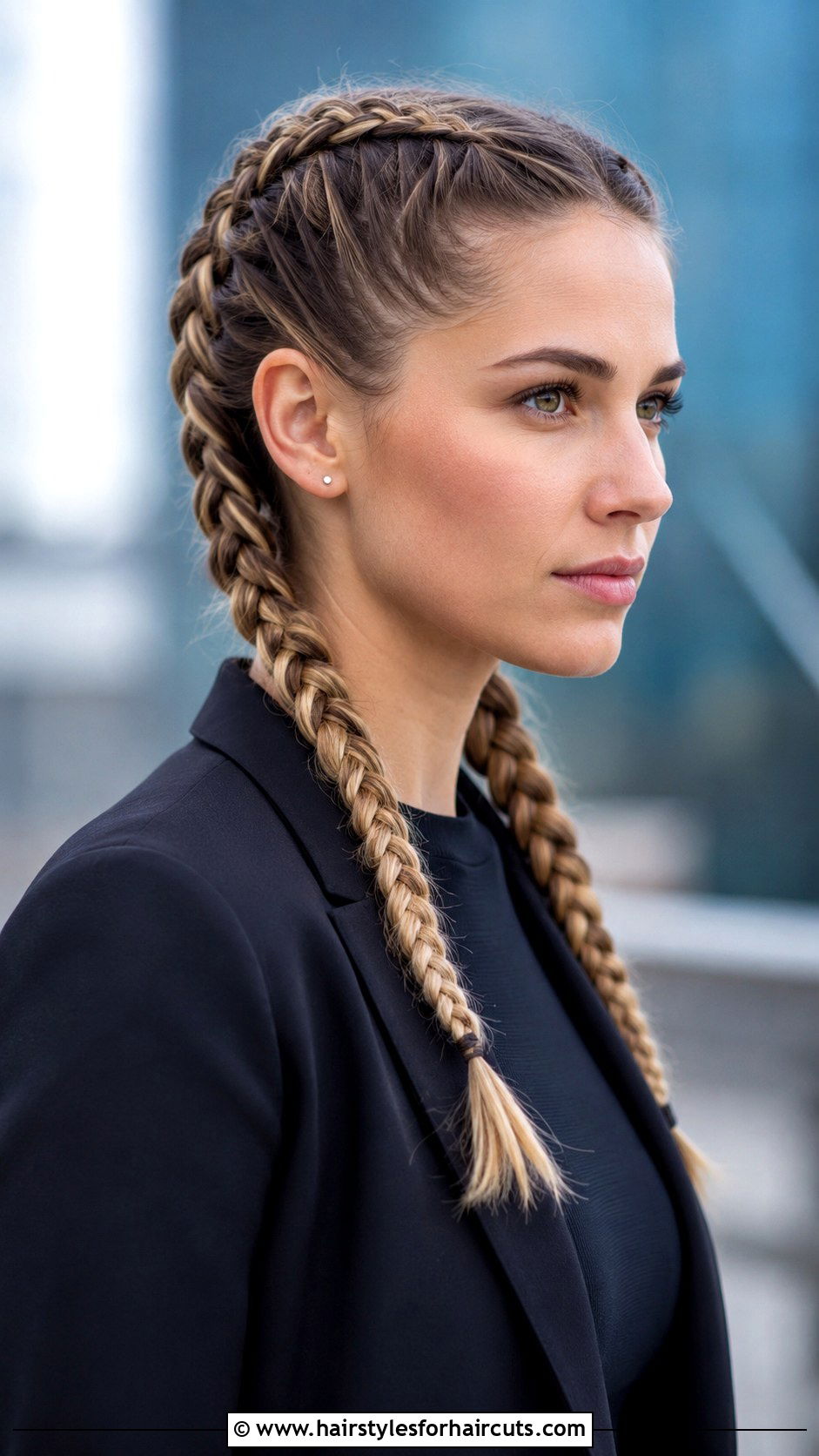 Double Dutch Braids Medium Hair - 25 work hairstyles for medium hair - 25 work hairstyles for medium hair