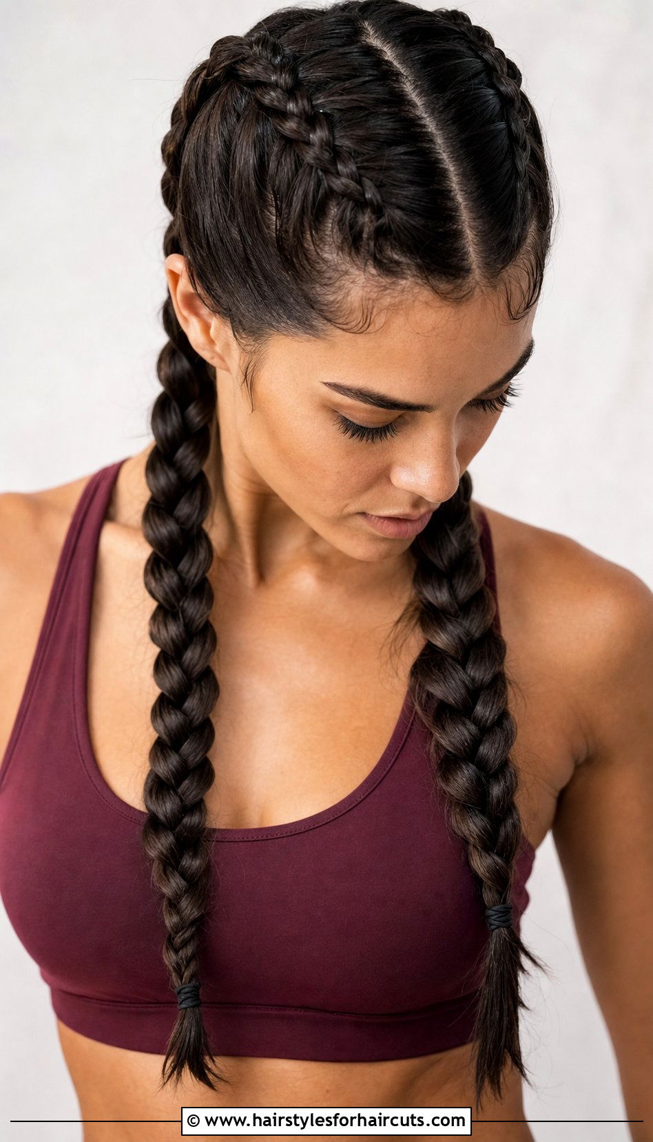 Double Dutch Braids With Rubber Bands - 25 hairstyles with rubber bands straight hair - 25 hairstyles with rubber bands straight hair