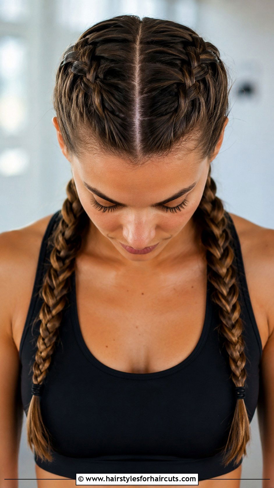 Double French Braids For Gym - 25 gym hairstyles long hair - 25 gym hairstyles long hair
