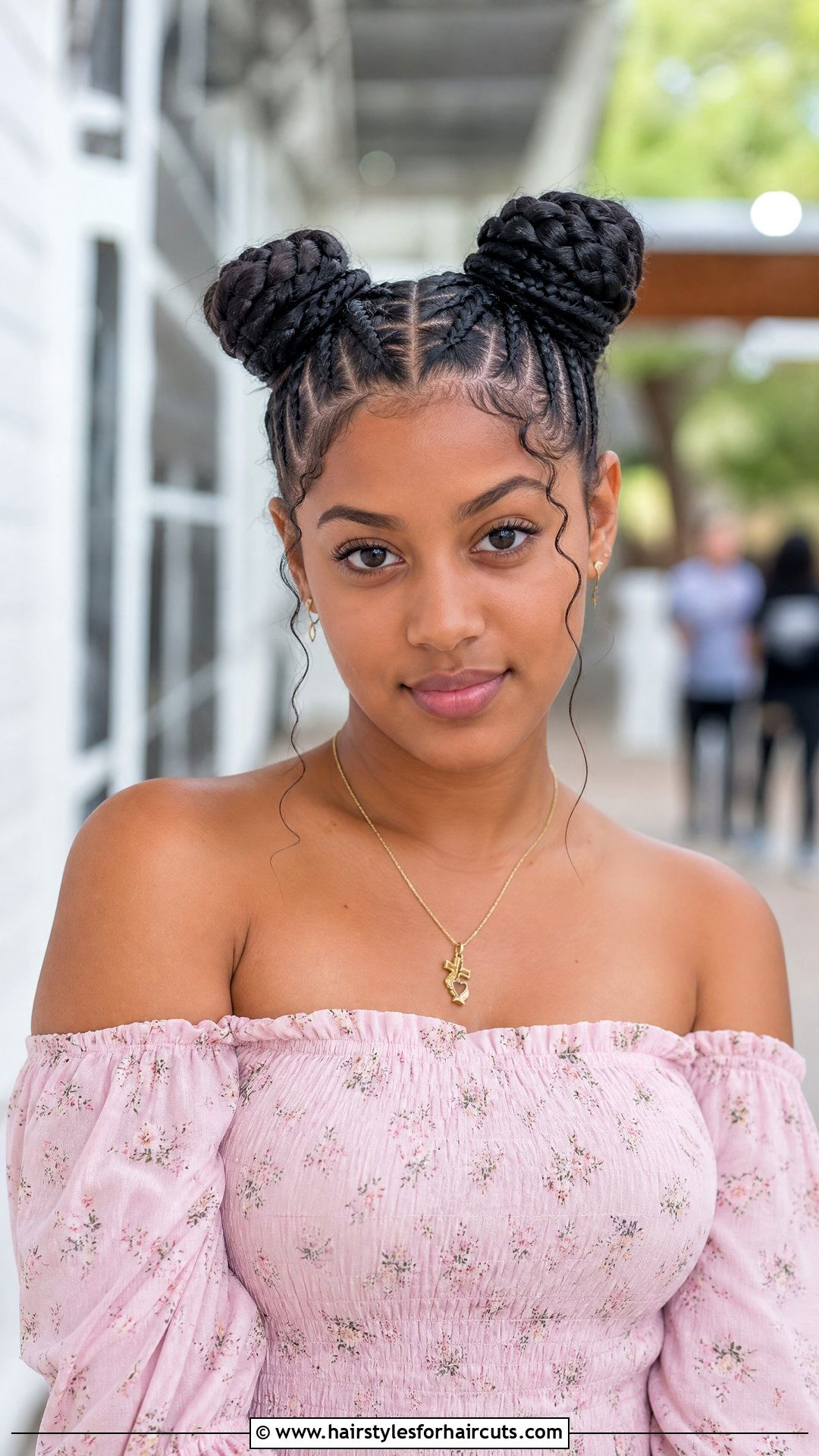 Double Habesha Braided Buns - 25 habesha hairstyles - 25 habesha hairstyles