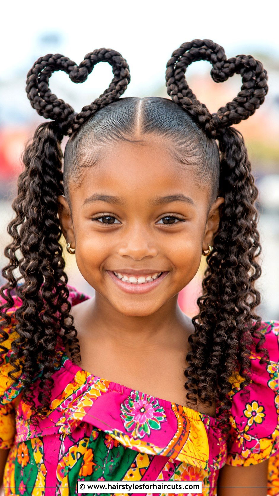 Double Heart Braid Pigtails - 25 heart hairstyles - 25 heart hairstyles
