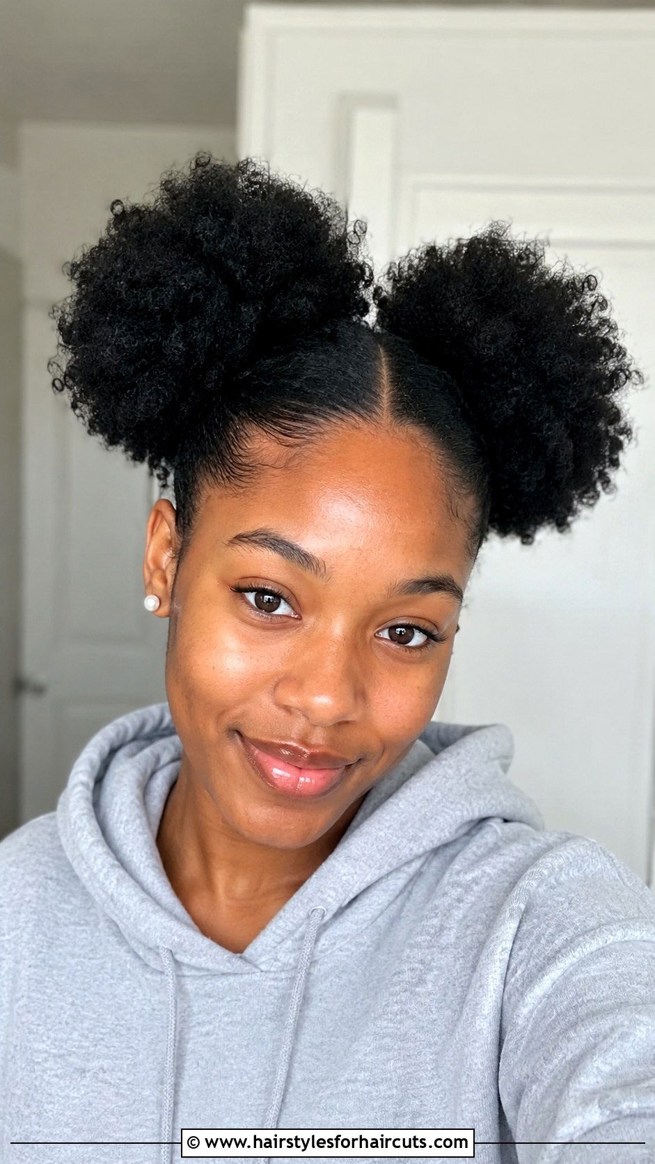 Double Puff Buns Natural Hair - 25 double bun hairstyles black hair - 25 double bun hairstyles black hair