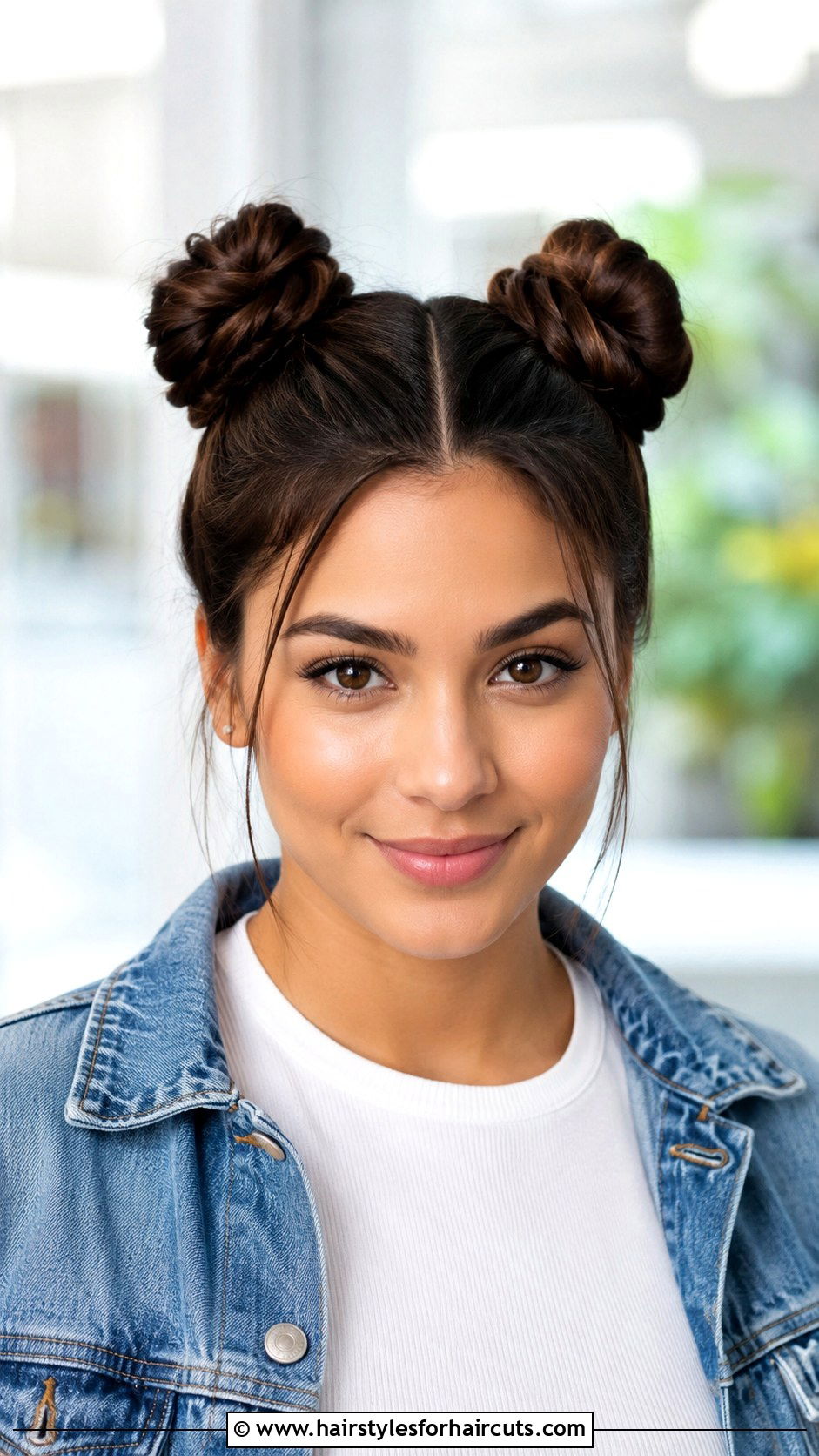 Double Space Buns - 25 hairstyles with two hair ties - 25 hairstyles with two hair ties