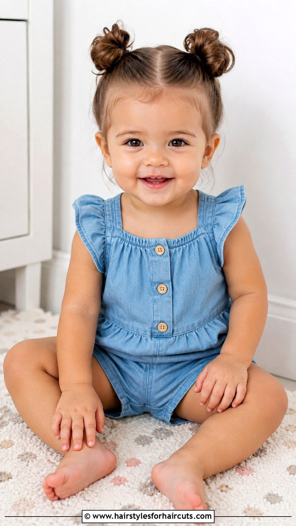 Double Top Knot Buns - 25 baby hairstyles girl - 25 baby hairstyles girl