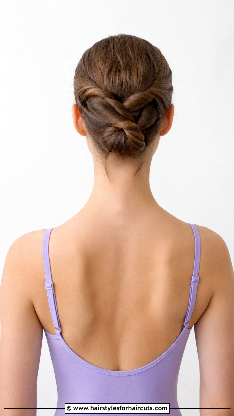 Double Twist Ballet Updo - 25 ballet hairstyles for short hair - 25 ballet hairstyles for short hair