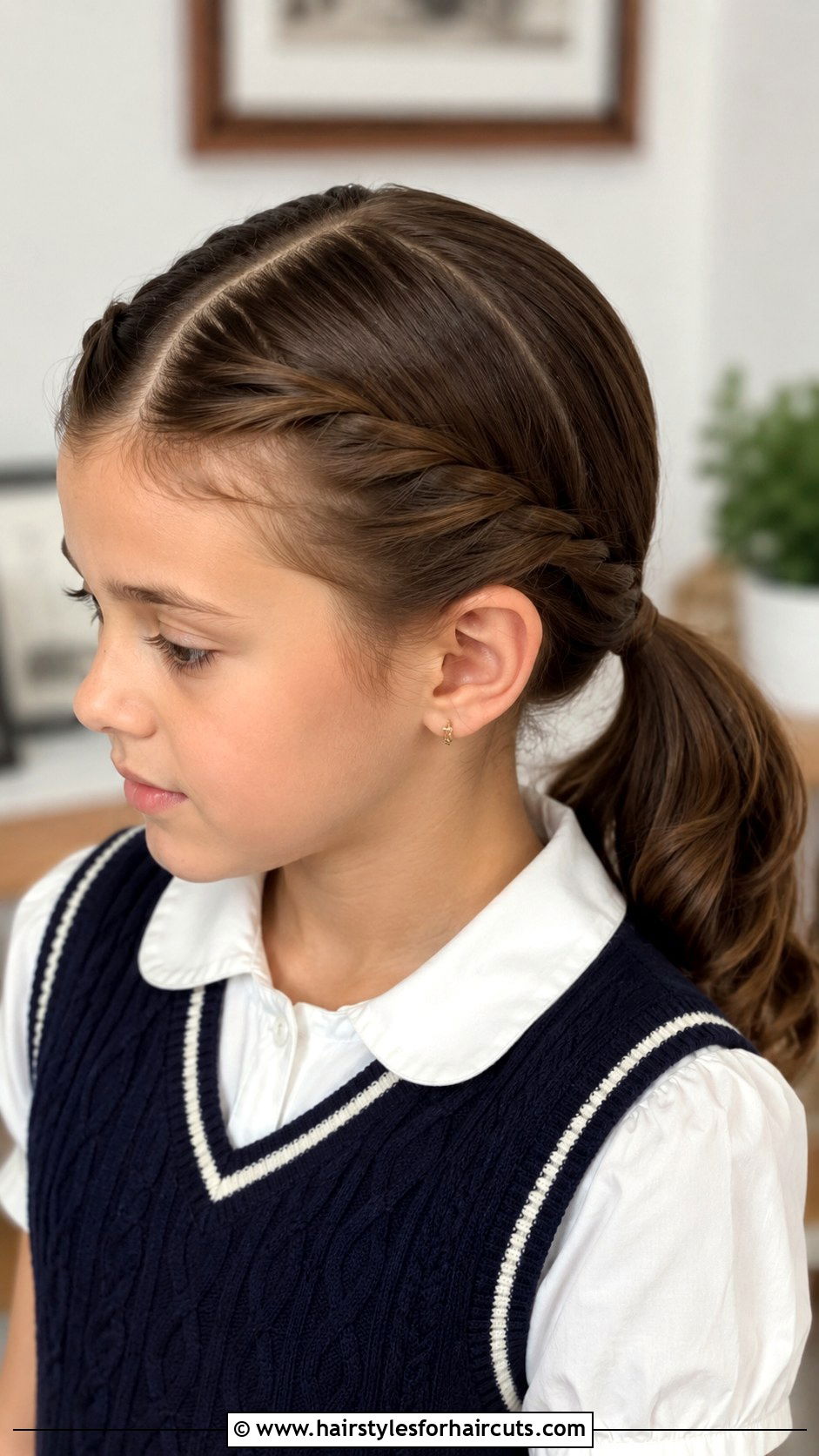 Double Twist Ponytail - 25 child hairstyles girl for school - 25 child hairstyles girl for school