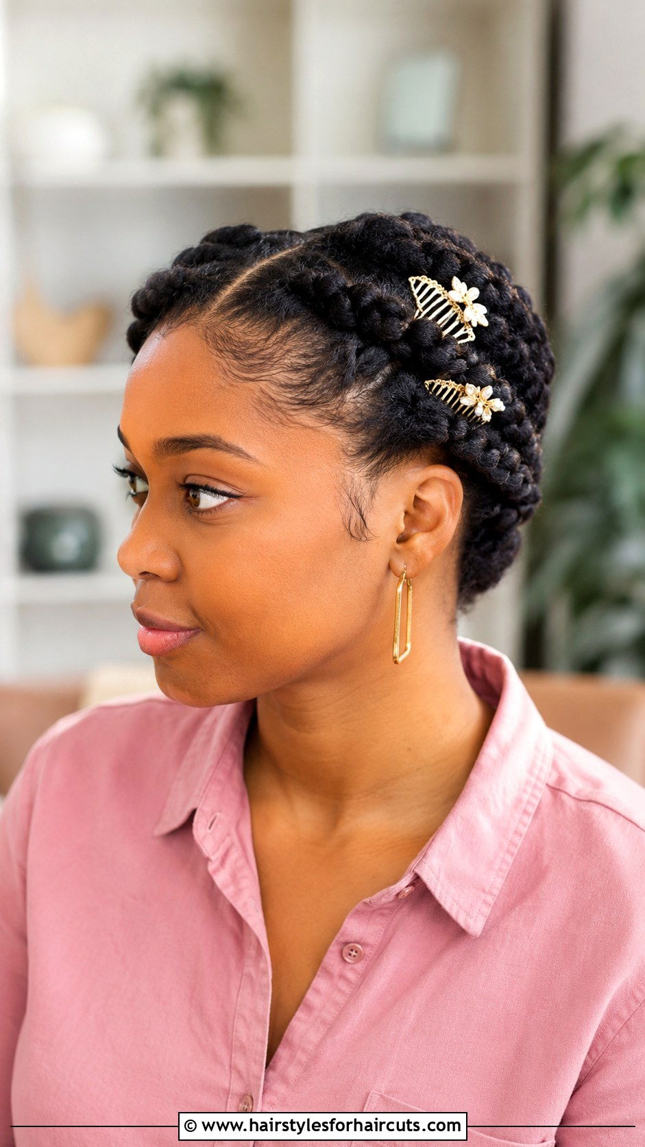 Double Twist With Hair Combs - 25 hairstyles with hair comb - 25 hairstyles with hair comb