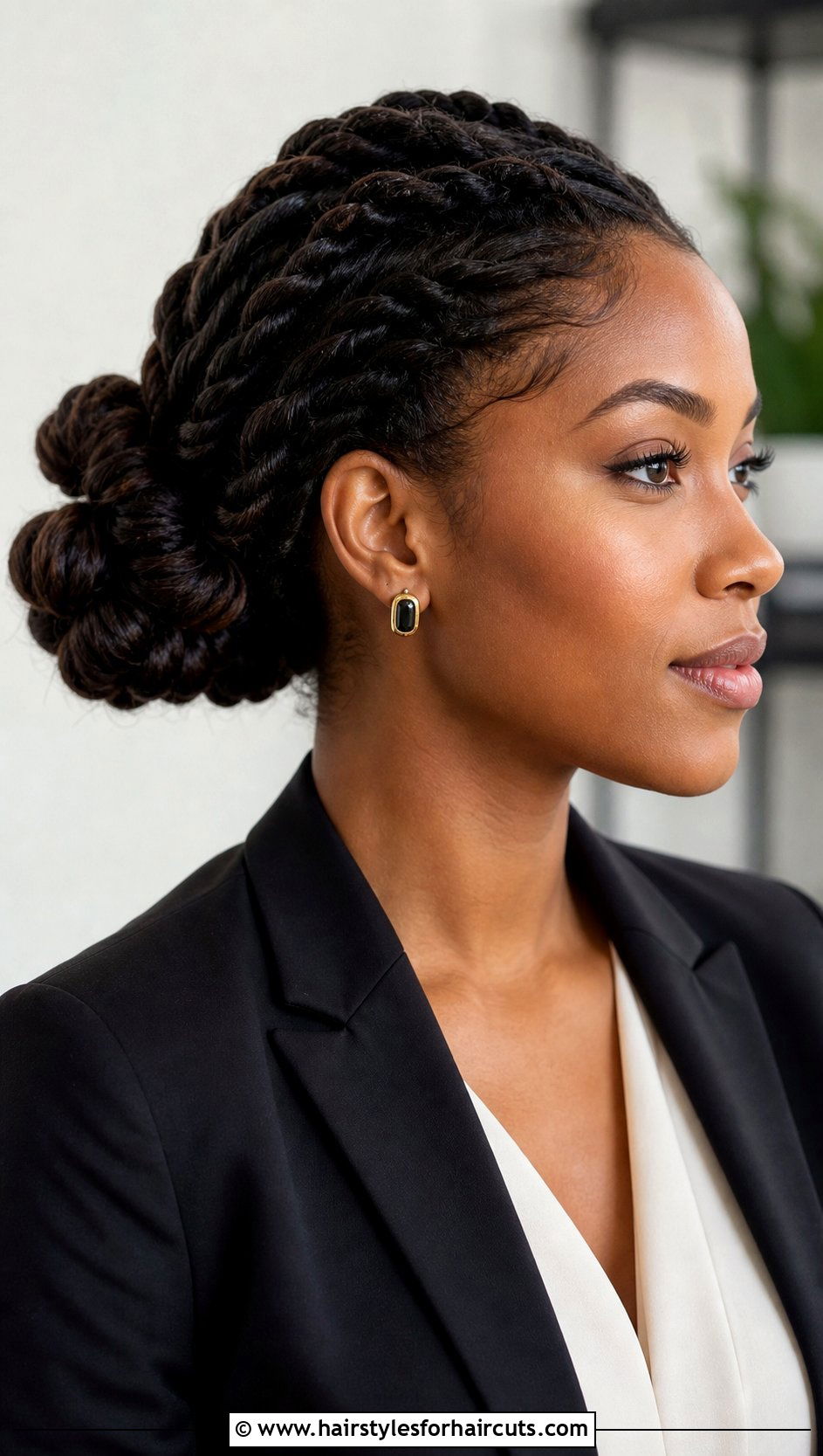 Double Twisted Bun - 25 hair up hairstyles - 25 hair up hairstyles