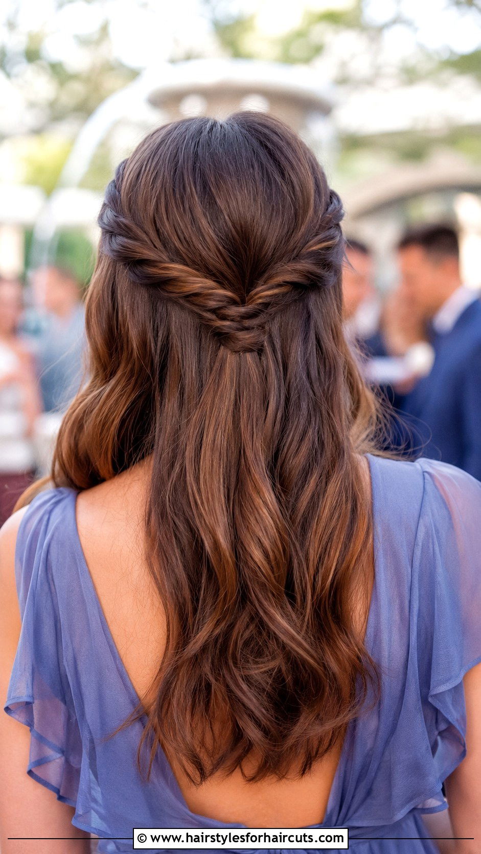 Double Twisted Half Up Hairstyle - 25 evening hairstyles - 25 evening hairstyles