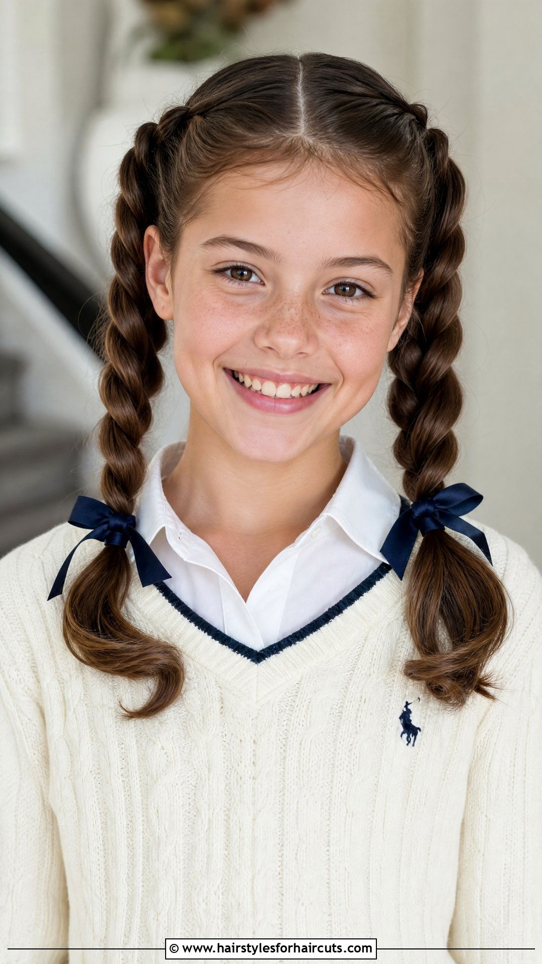Double Twisted Ponytails - 25 hairstyles for 10 year old girls - 25 hairstyles for 10 year old girls