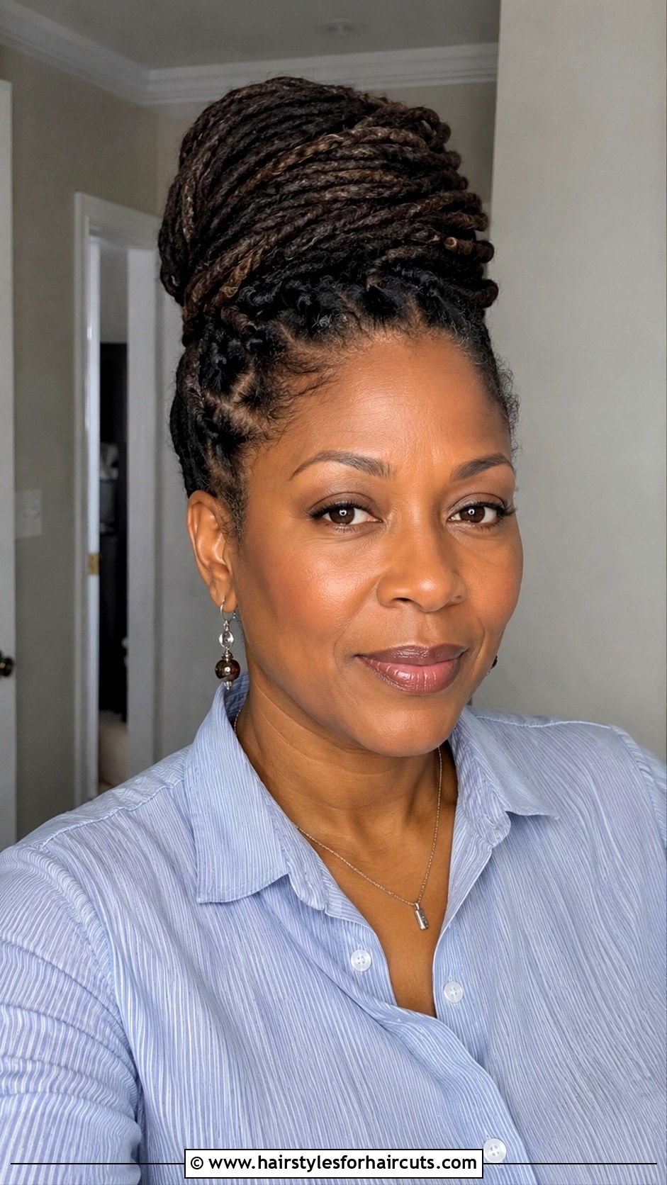 Dreadlock Bun Style - 25 african ladies haircuts - 25 african ladies haircuts