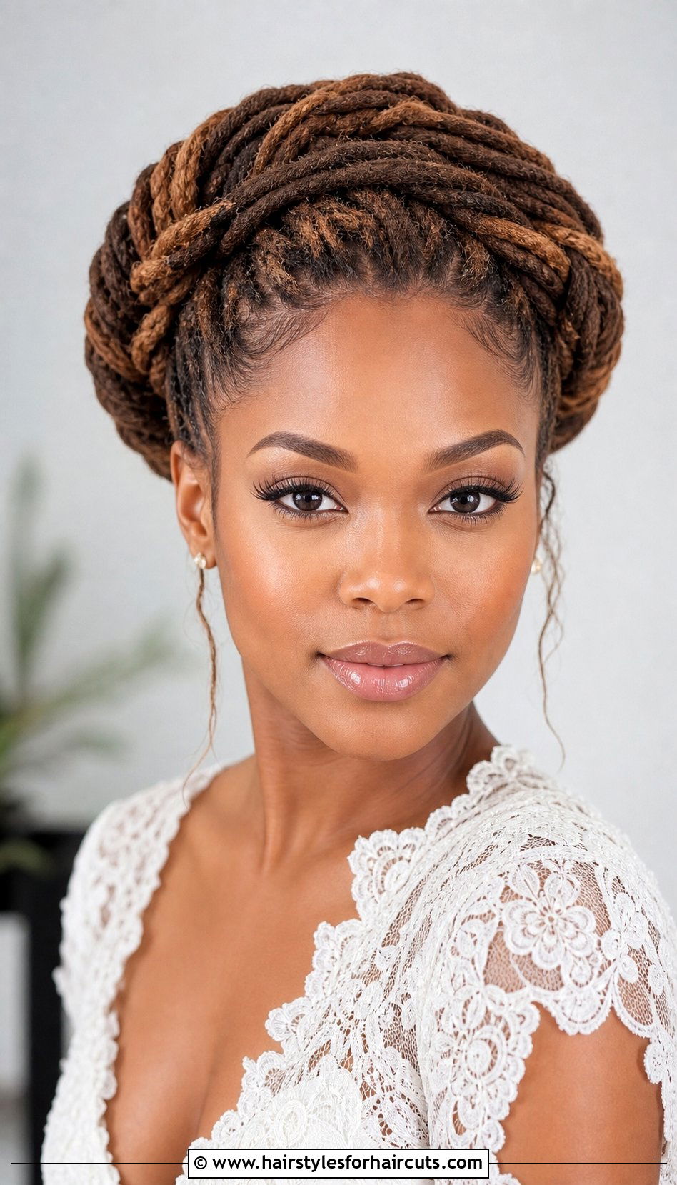 Dreadlock Halo Braid - 25 hairstyles for dreads for ladies - 25 hairstyles for dreads for ladies
