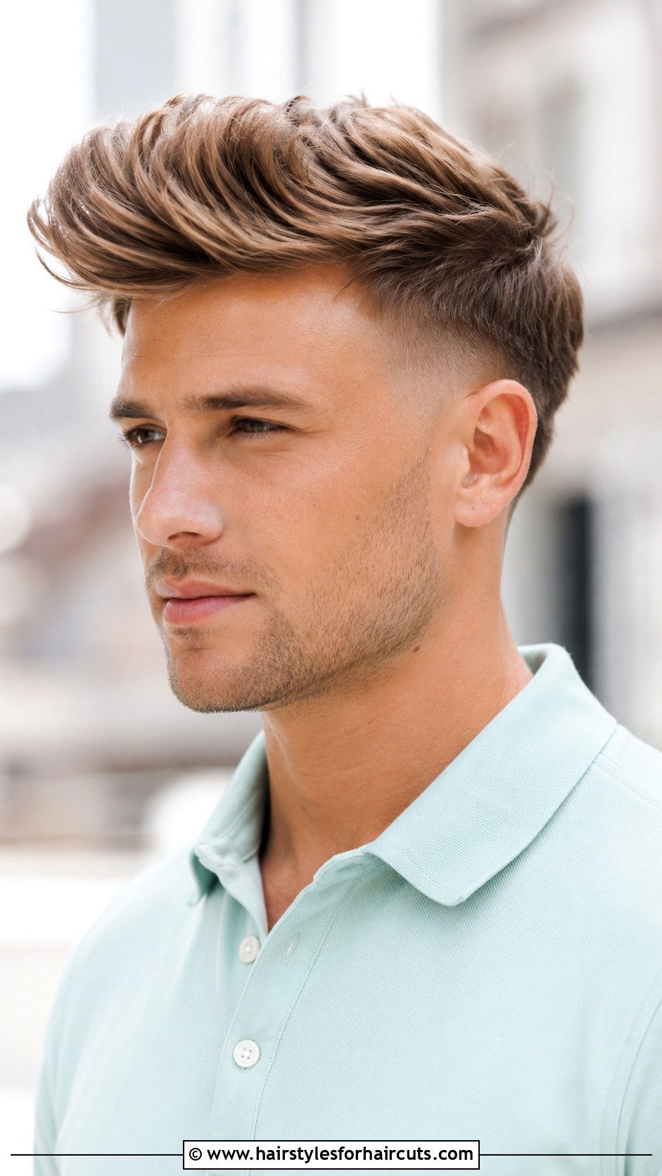 Drop Fade Quiff Light Brown Hair - 25 fade haircuts brown hair - 25 fade haircuts brown hair