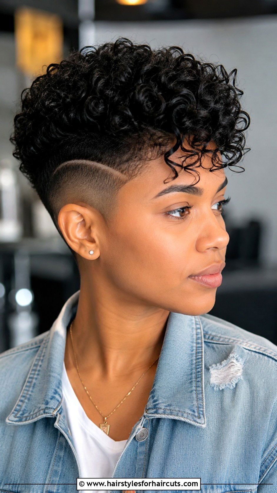 Drop Fade With Curly Top - 25 fade african ladies haircuts - 25 fade african ladies haircuts
