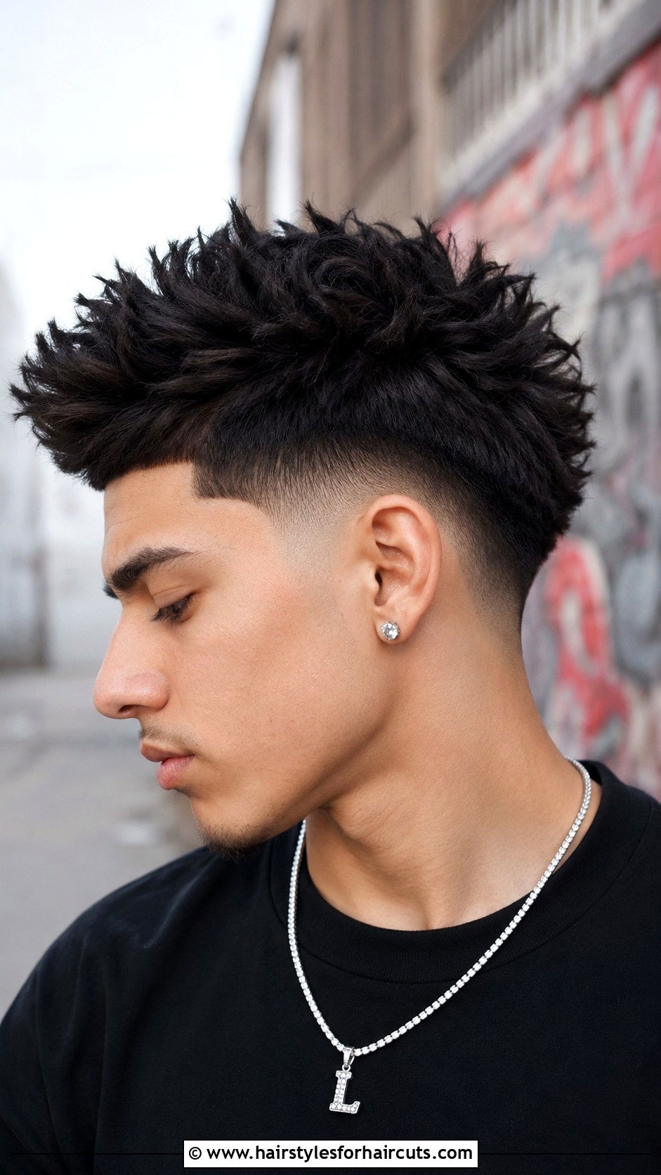 Drop Fade With Spiky Curls - 25 bellingham haircuts - 25 bellingham haircuts