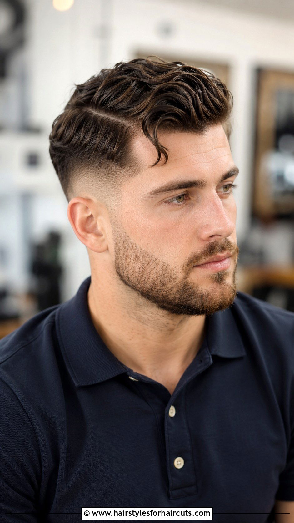 Drop Fade With Wavy Side Part - 25 fade haircuts - 25 fade haircuts