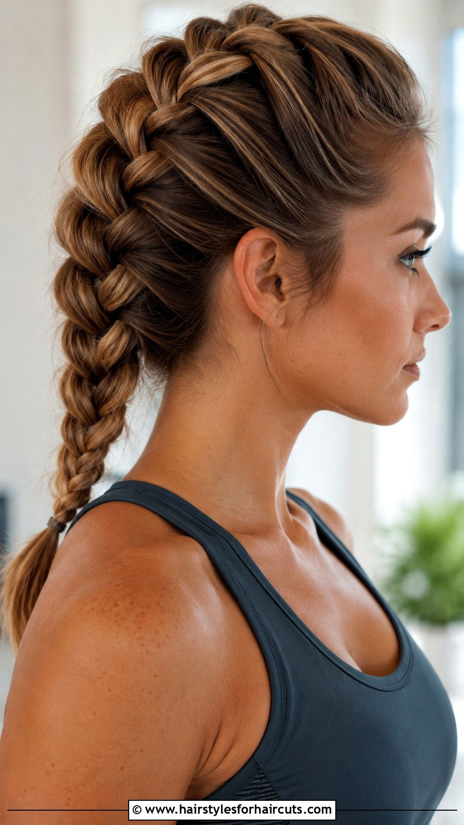 Dutch Braid - 25 running hairstyles - 25 running hairstyles