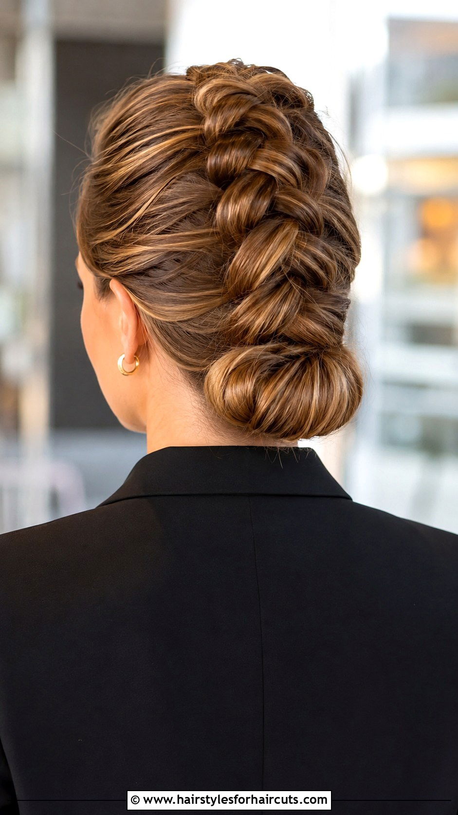 Dutch Braid Chignon - 25 dutch braid hairstyles for long hair - 25 dutch braid hairstyles for long hair
