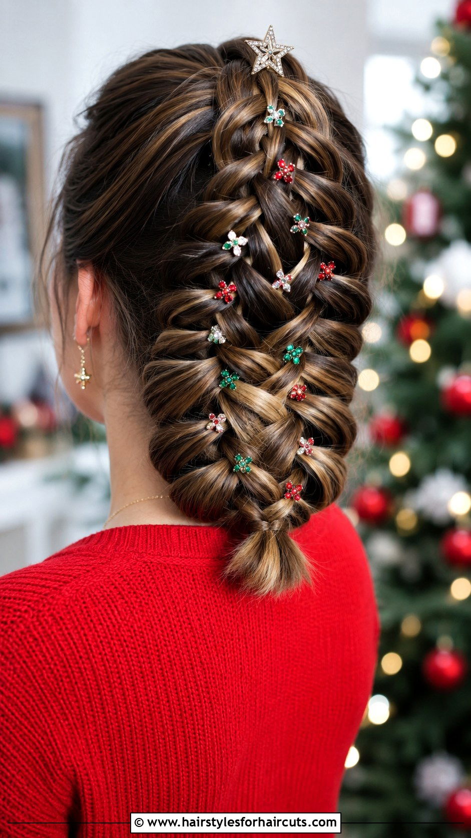 Dutch Braid Christmas Tree - 25 christmas tree hairstyles - 25 christmas tree hairstyles
