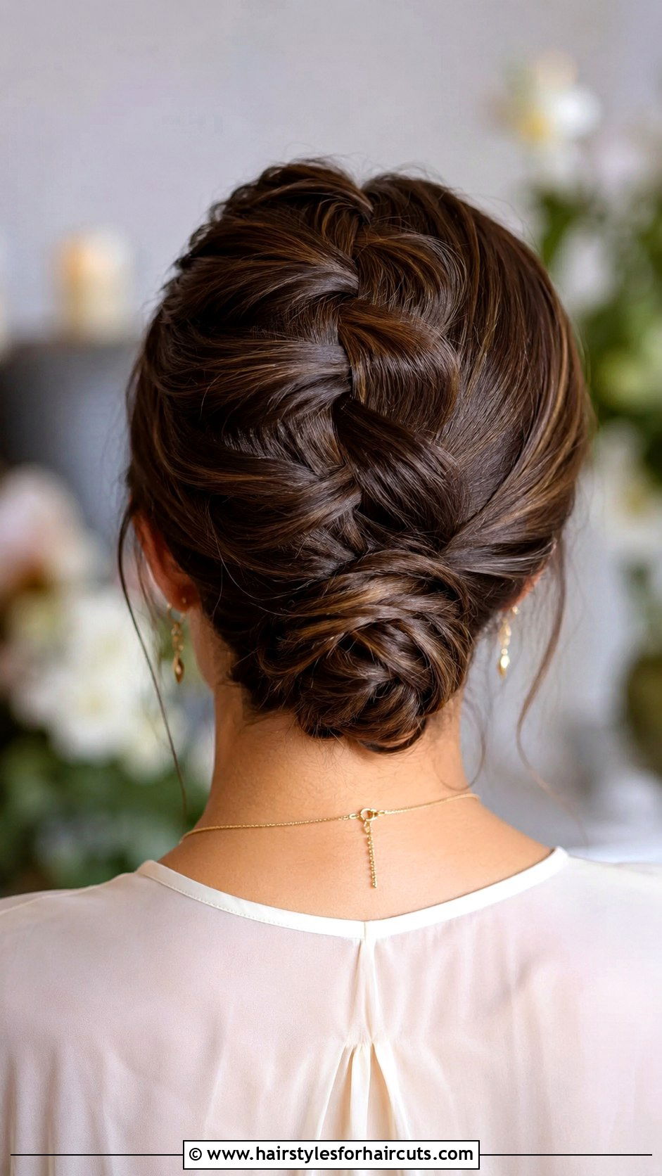 Dutch Braid Low Bun - 25 dutch braid hairstyles for long hair - 25 dutch braid hairstyles for long hair