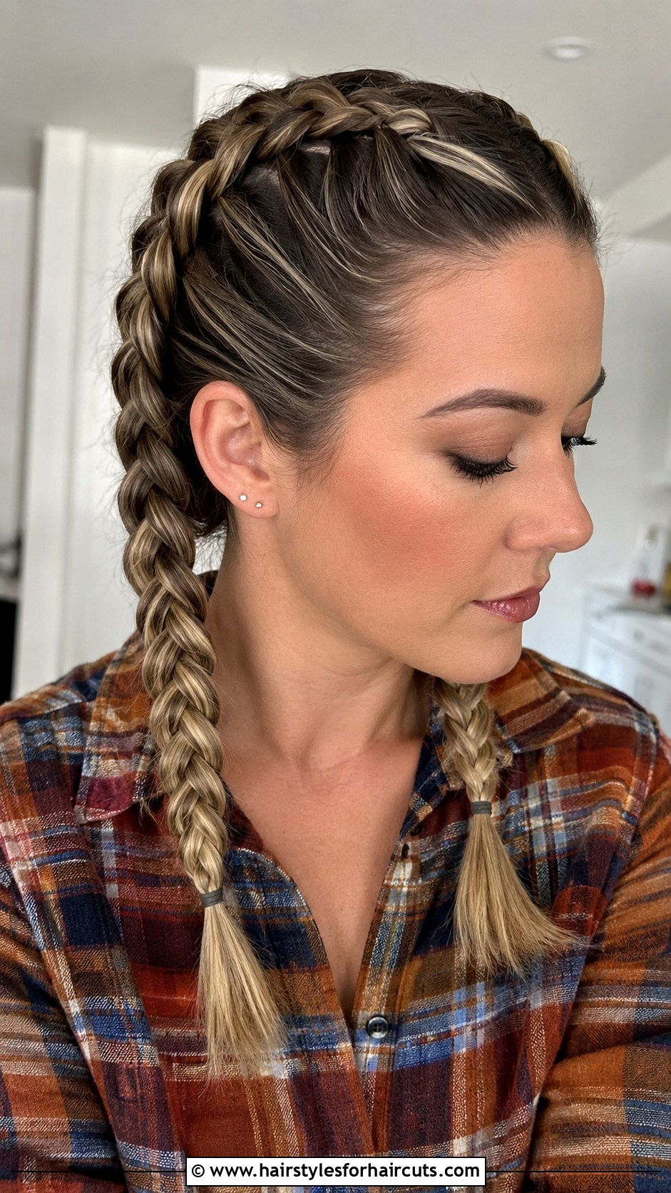 Dutch Braid Pigtails - 25 braid hairstyles for medium hair - 25 braid hairstyles for medium hair