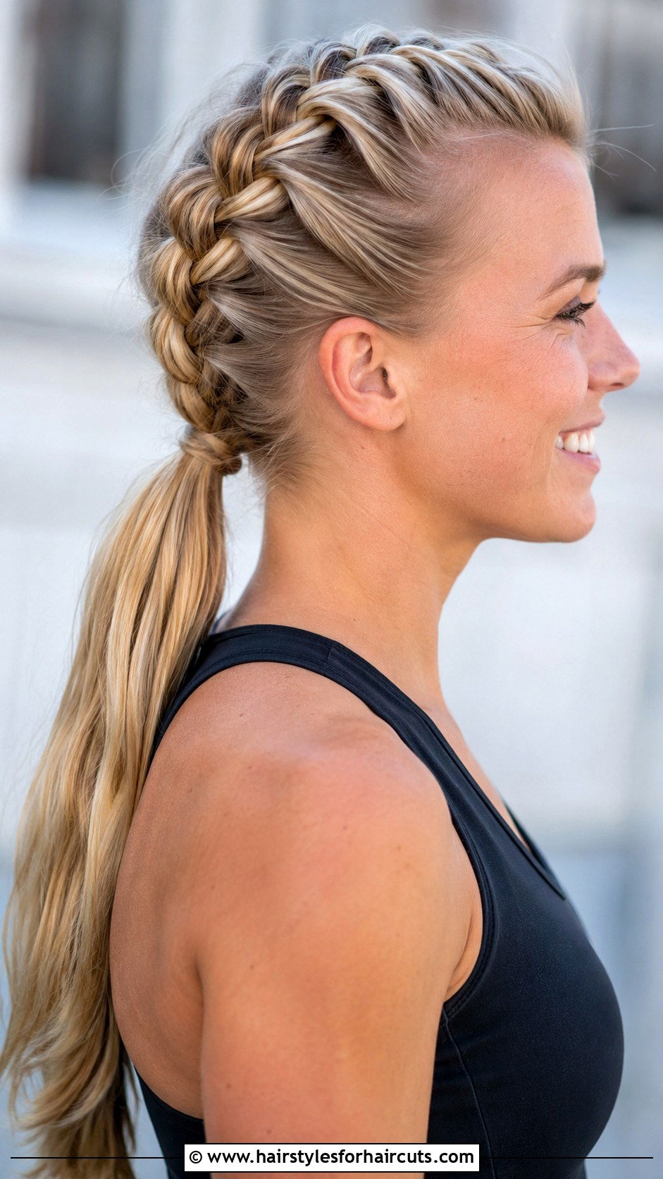 Dutch Braid Ponytail - 25 cute ponytail hairstyles - 25 cute ponytail hairstyles