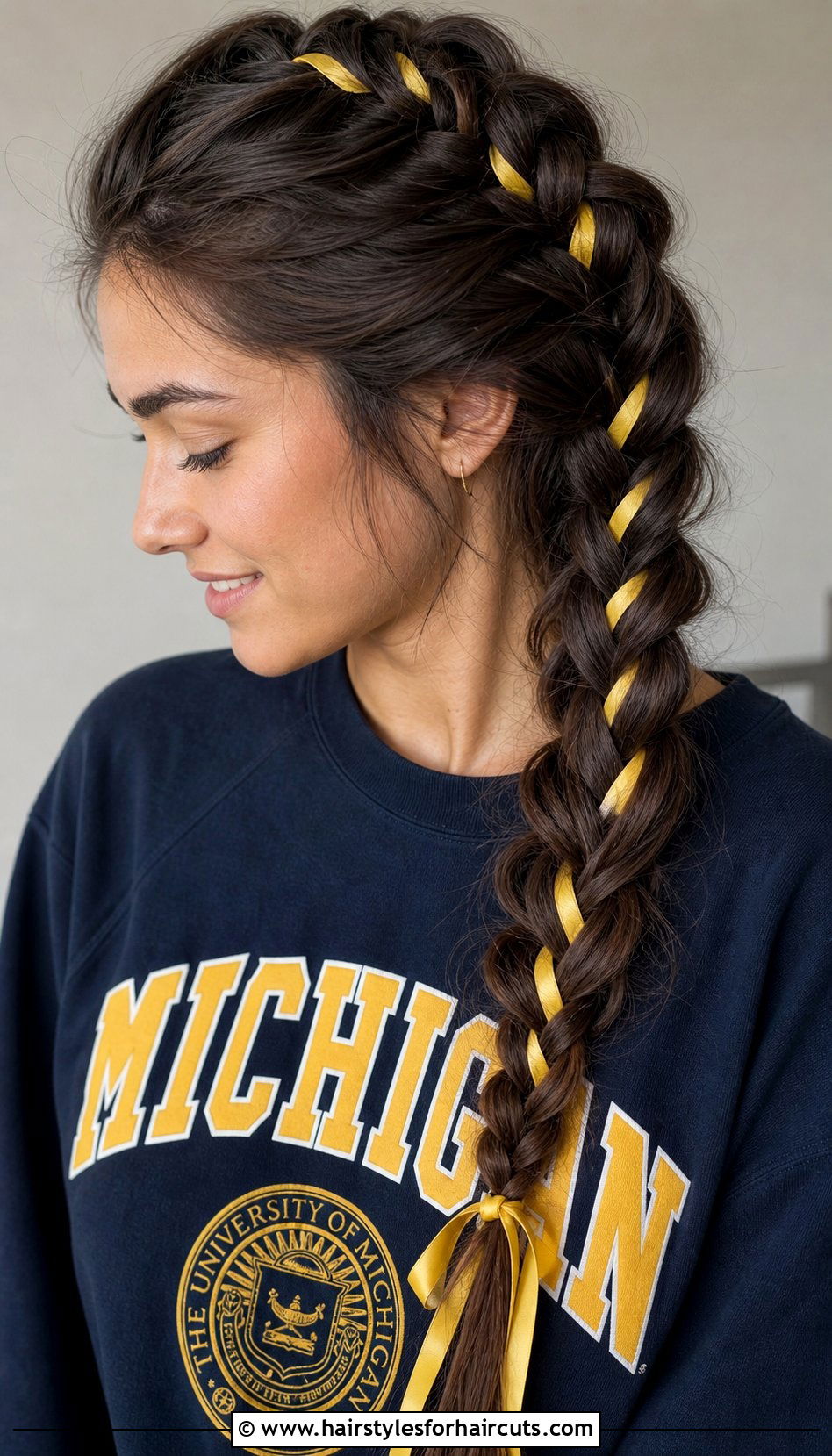 Dutch Braid With Ribbon - 25 long hair ribbon hairstyles - 25 long hair ribbon hairstyles