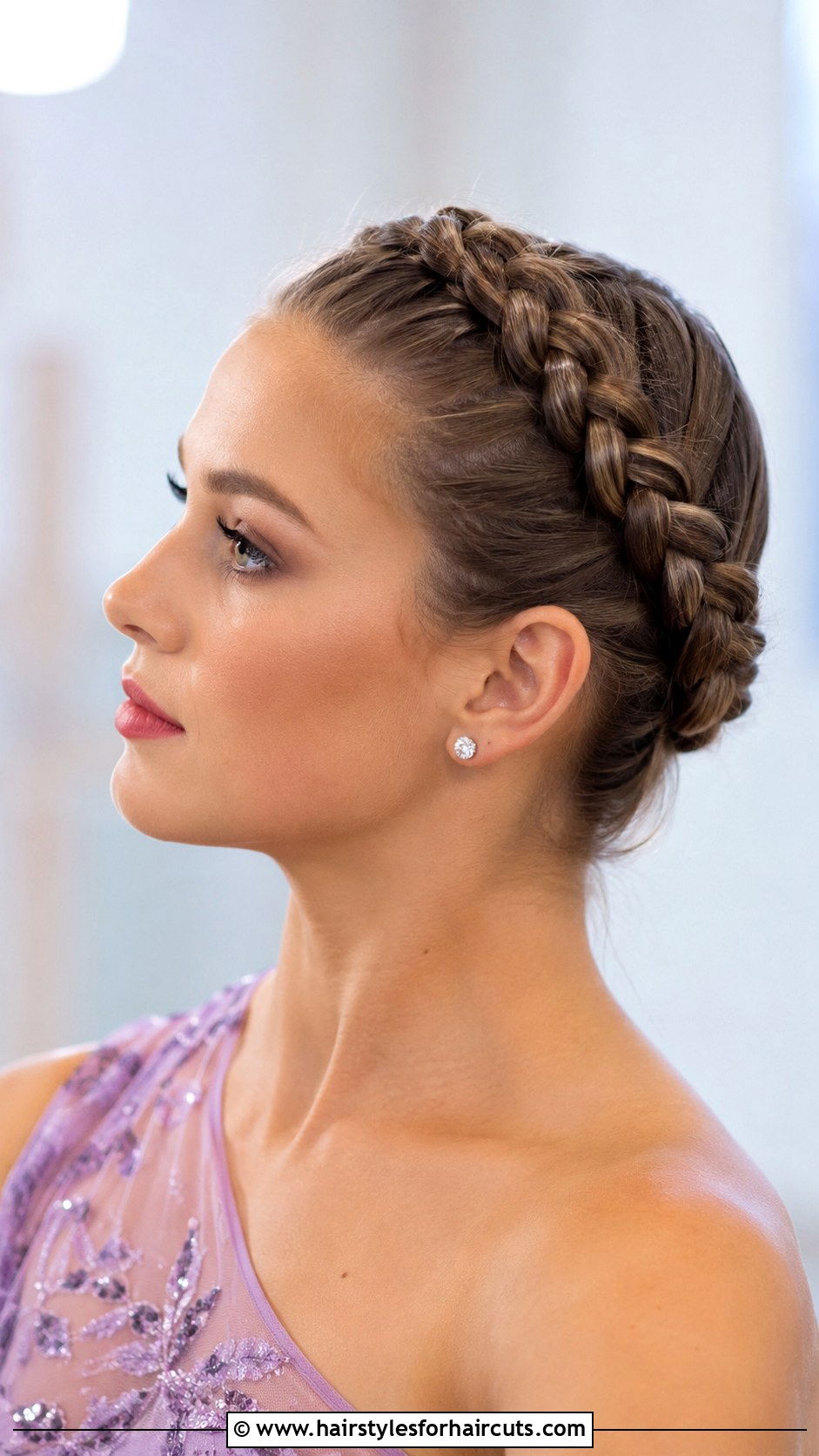 Dutch Crown Braid - 25 cute dance hairstyles - 25 cute dance hairstyles