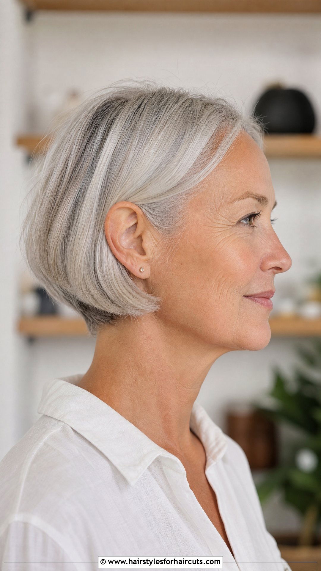 Ear Length Bob - 25 haircuts older women thin hair - 25 haircuts older women thin hair