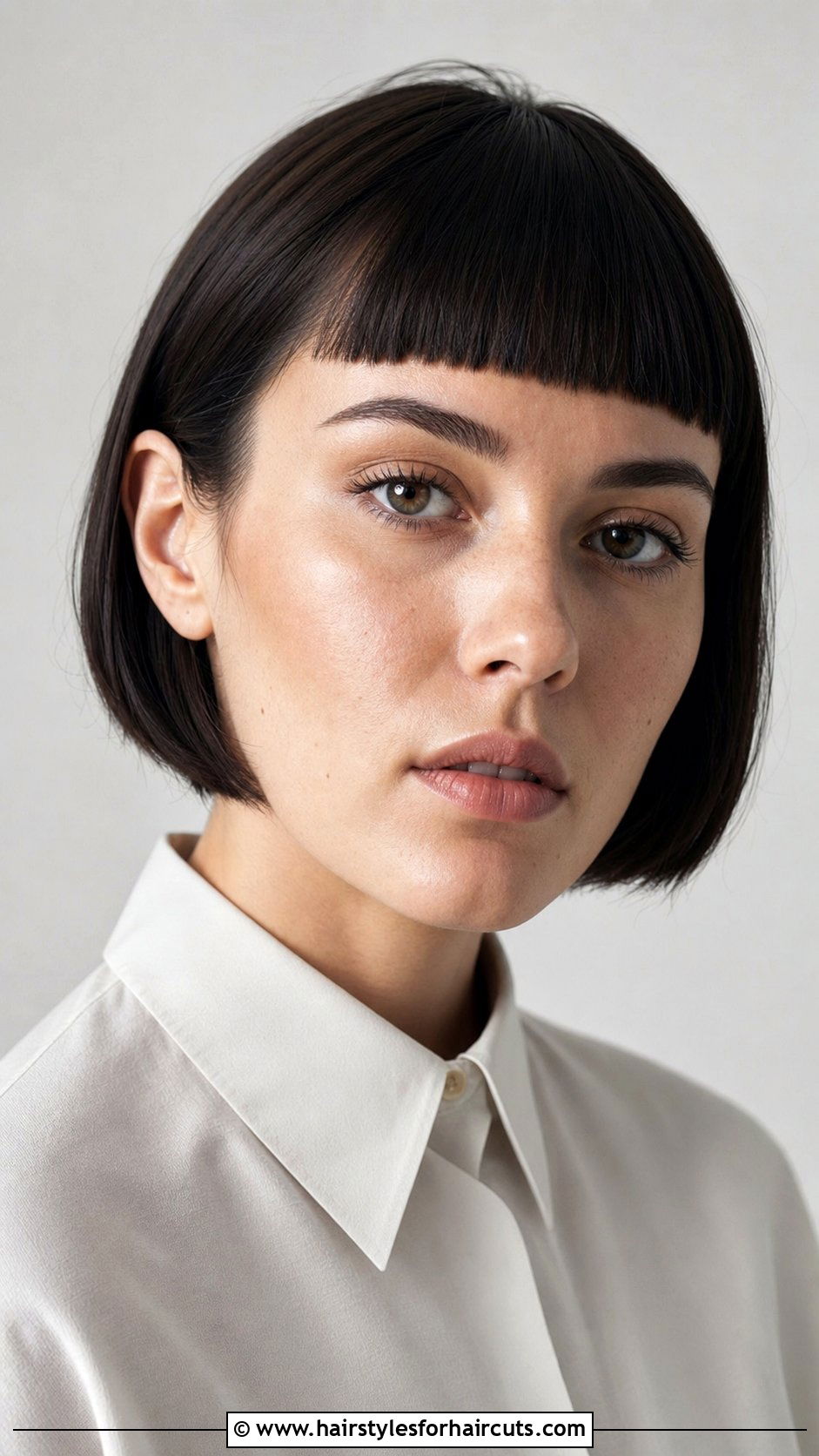 Ear Length Bob With Blunt Bangs - 25 bob haircuts with bangs for thin hair - 25 bob haircuts with bangs for thin hair