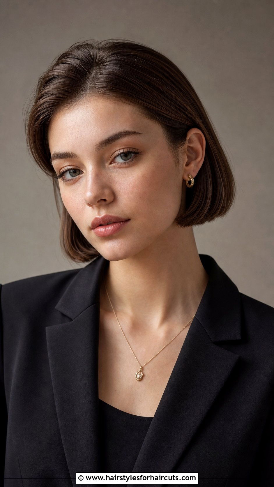 Ear Tuck Short Bob Haircut - 25 short haircuts for girls with thin hair - 25 short haircuts for girls with thin hair