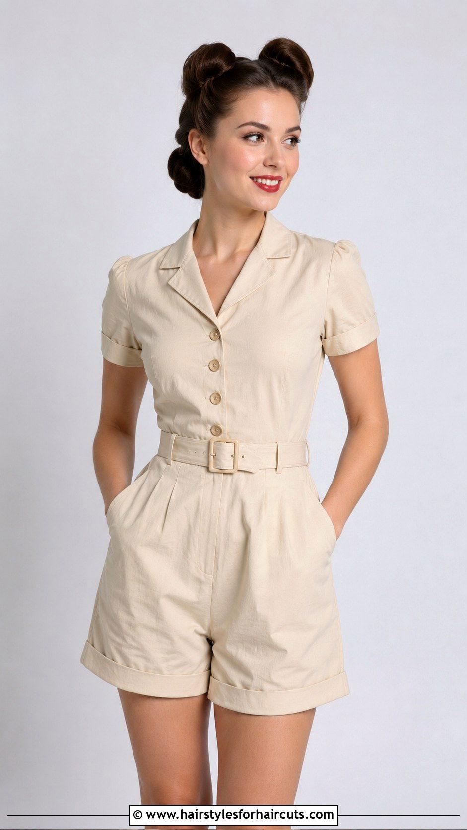 Ears Buns - 25 1940s womens hairstyles long hair - 25 1940s womens hairstyles long hair