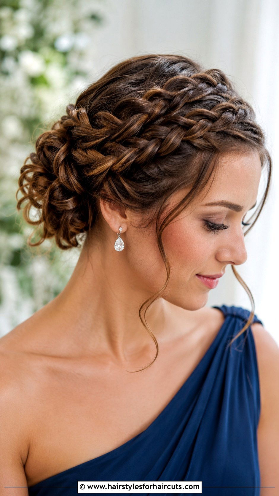 Easy Curly Crown Braid - 25 curly hair hairstyles easy - 25 curly hair hairstyles easy