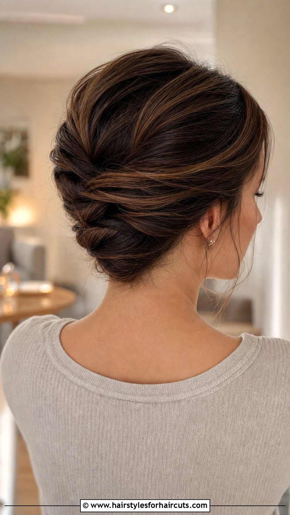 Easy Twisted Updo - 25 hair up hairstyles - 25 hair up hairstyles