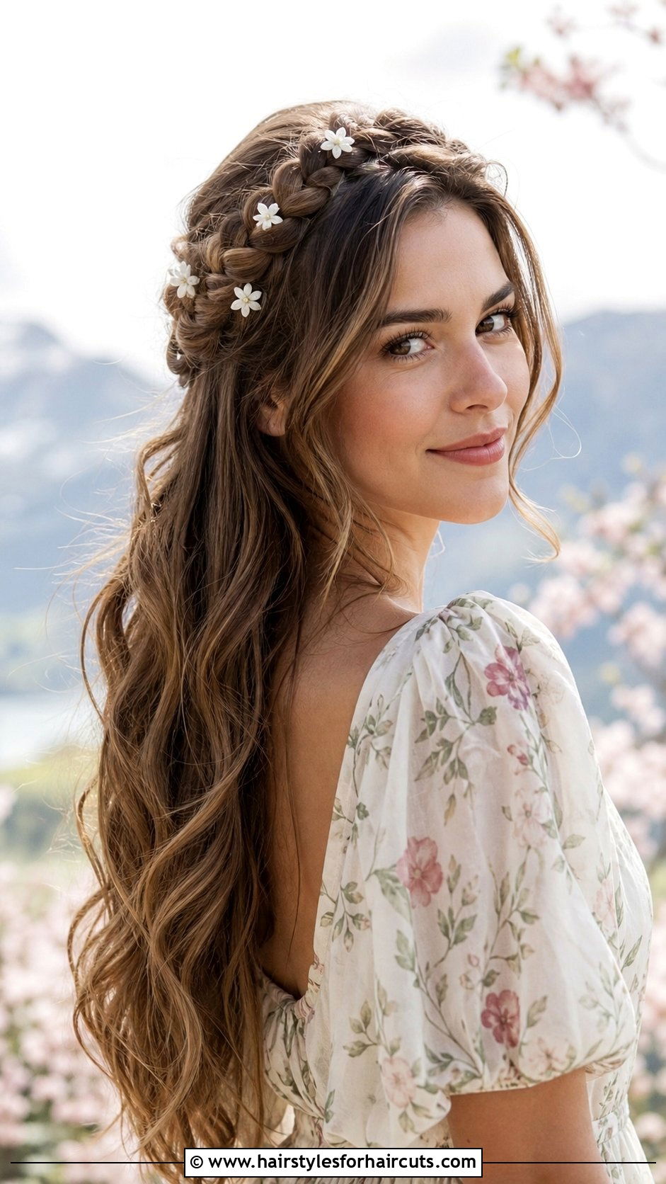 Edelweiss Half Up Braid - 25 german hairstyles - 25 german hairstyles