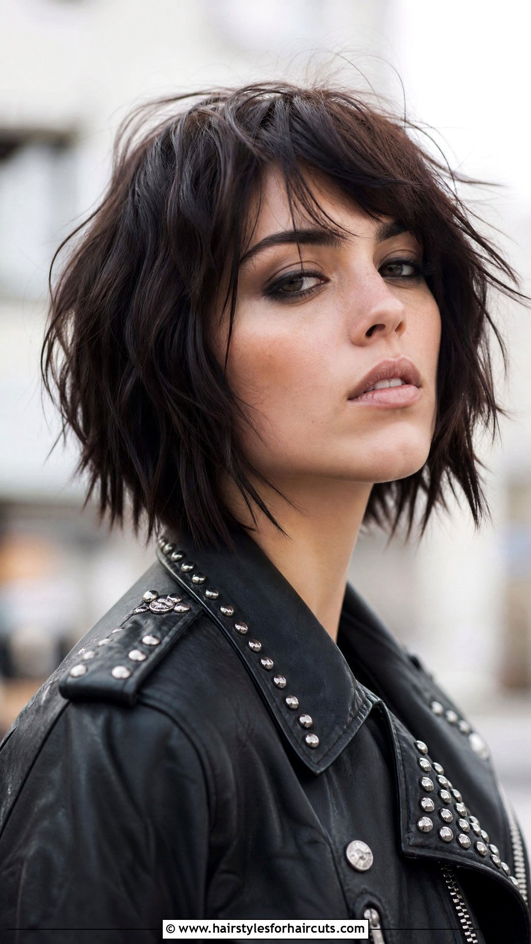 Edgy Choppy Bob - 25 cute haircuts for shoulder length hair - 25 cute haircuts for shoulder length hair