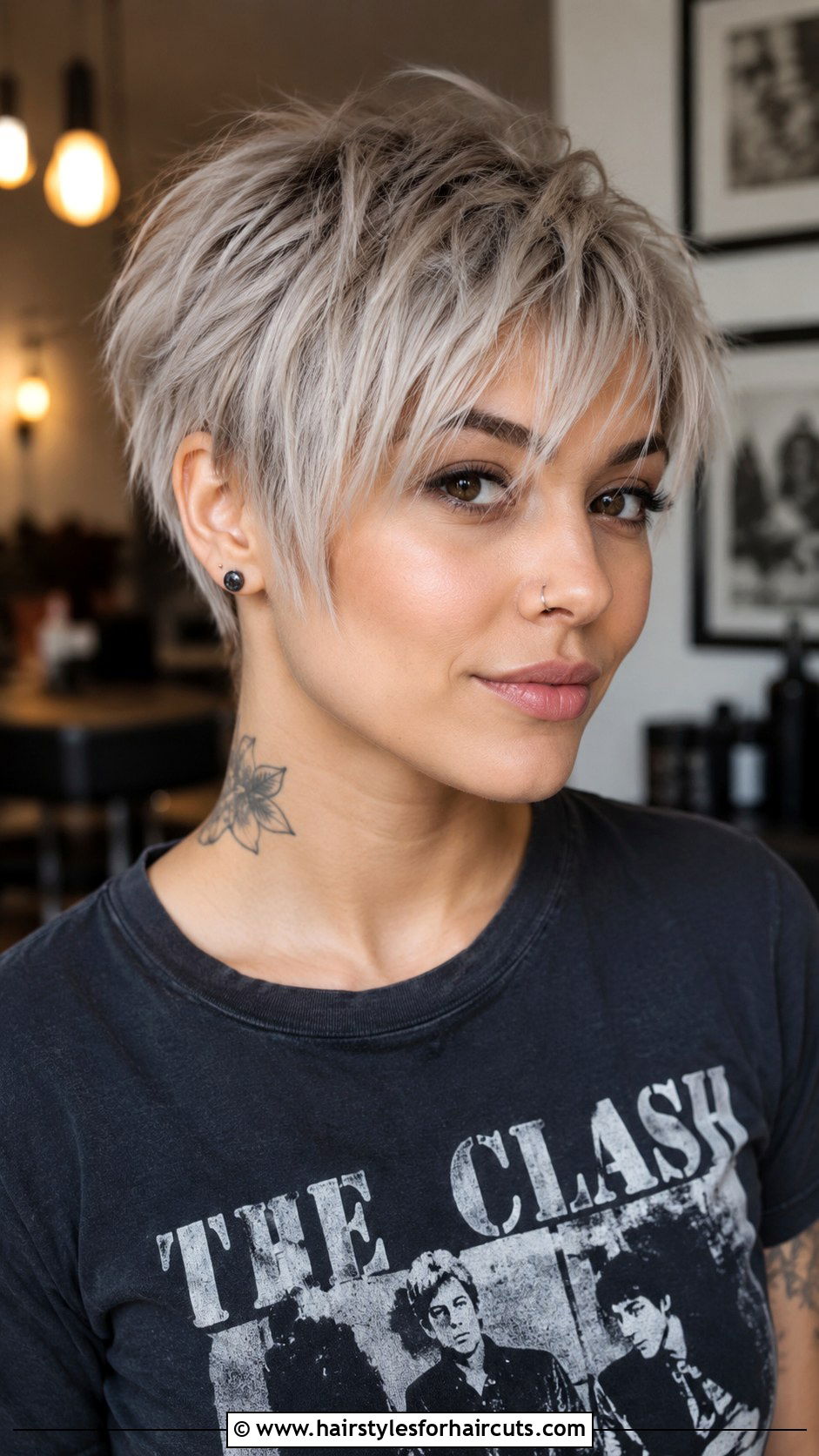 Edgy Choppy Pixie - 25 short haircuts for long face - 25 short haircuts for long face
