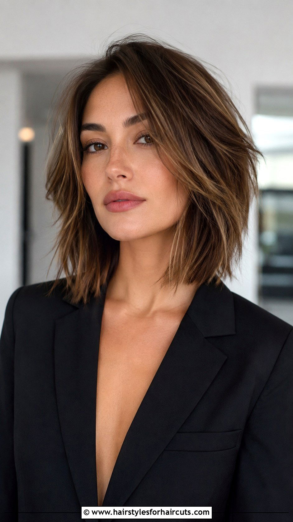 Edgy Layered Lob - 25 choppy edgy haircuts for medium length hair - 25 choppy edgy haircuts for medium length hair