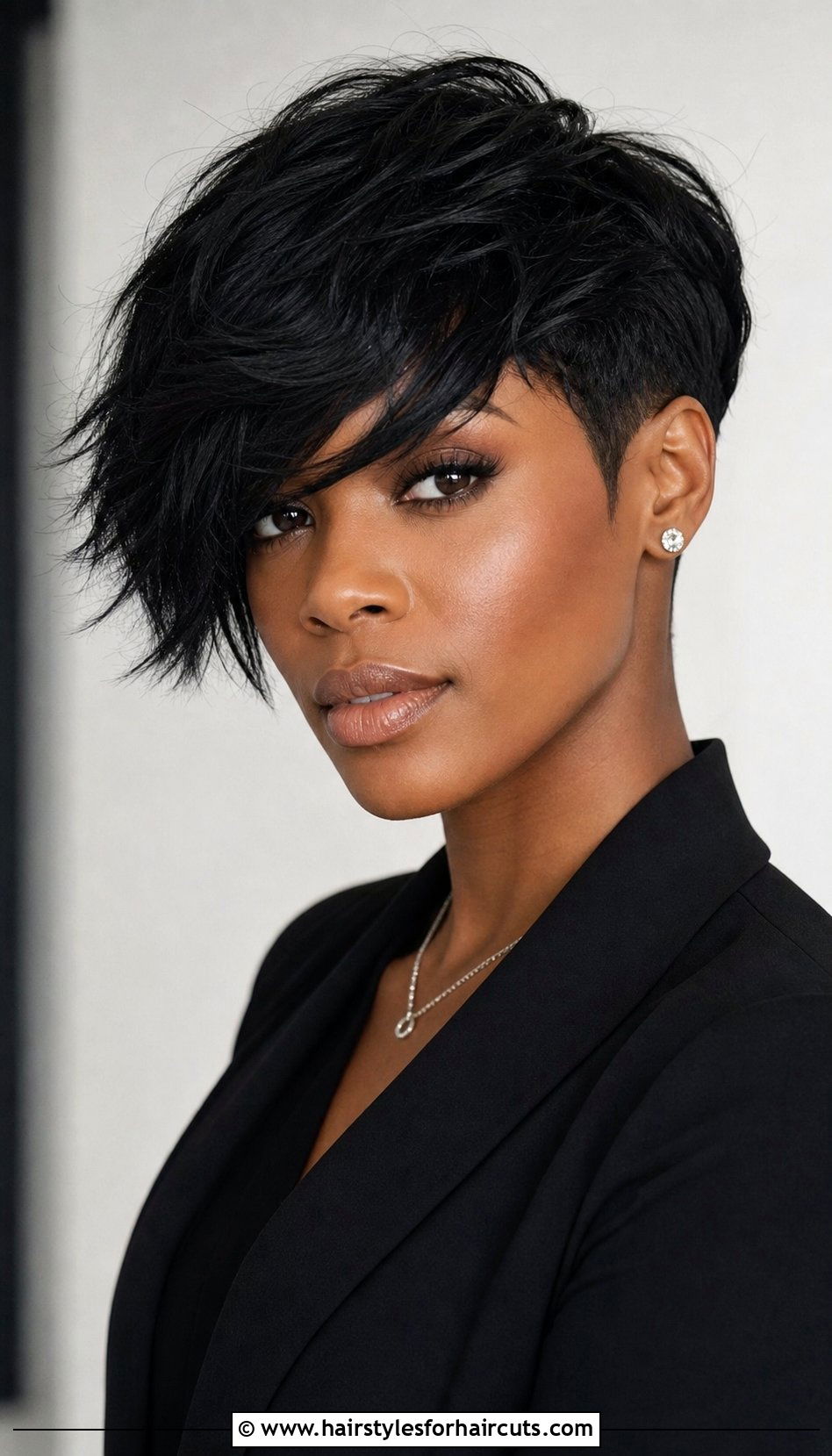 Edgy Pixie Cut - 25 short haircuts for round face black woman - 25 short haircuts for round face black woman