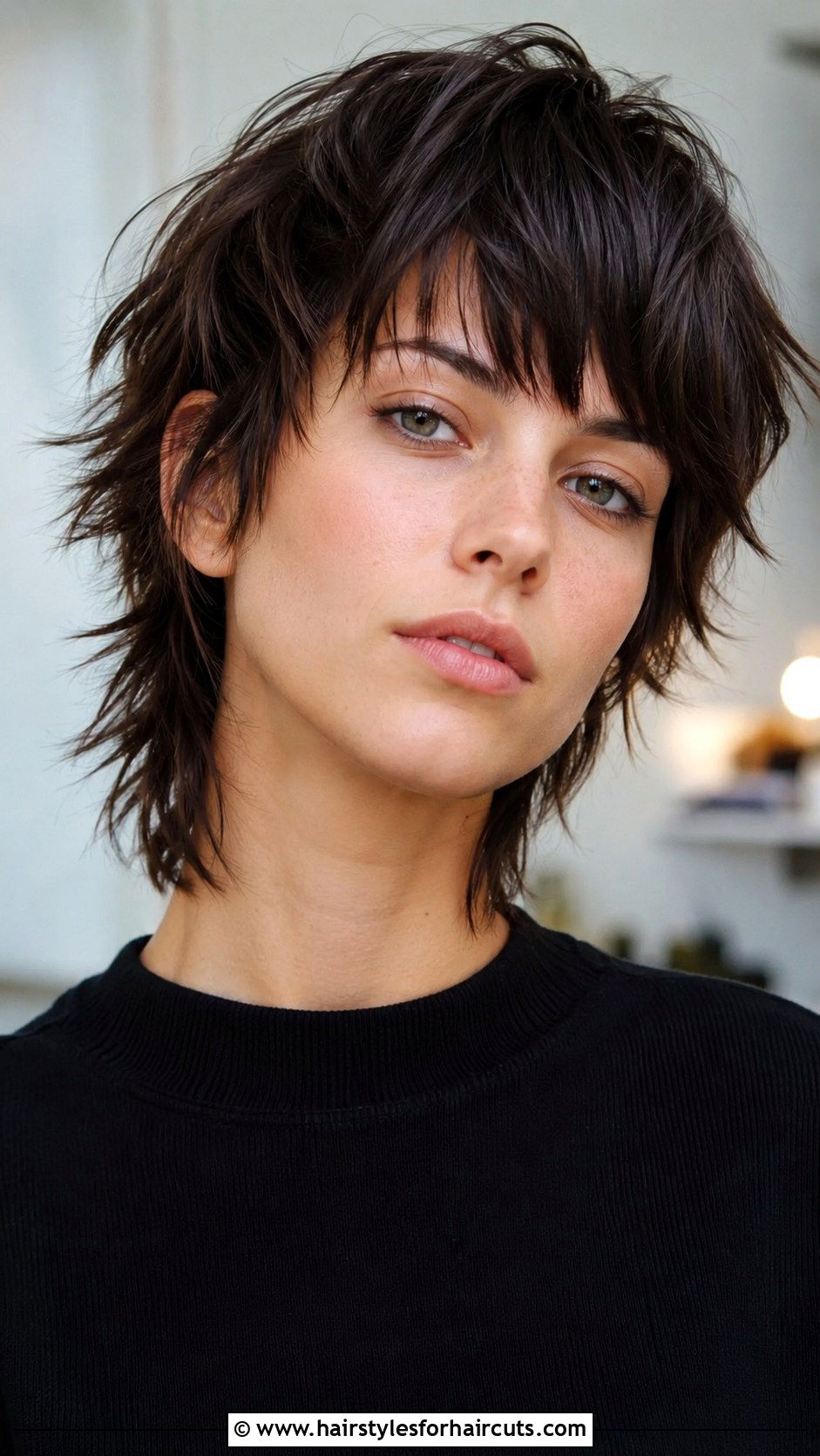 Edgy Short Cut With Choppy Layers And Bangs - 25 short haircuts with bangs and layers - 25 short haircuts with bangs and layers