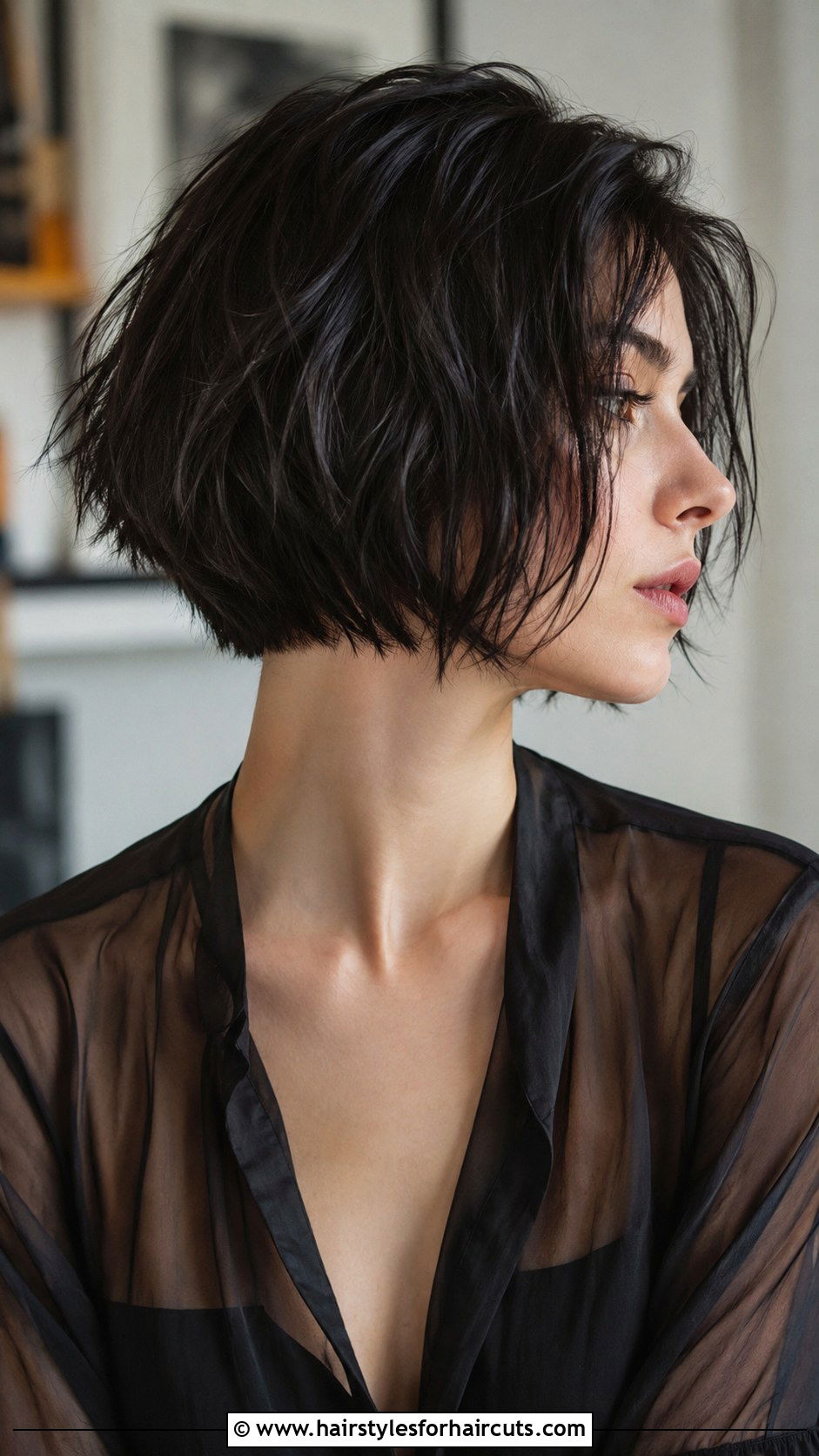 Edgy Textured Bob - 25 choppy edgy haircuts for medium length hair - 25 choppy edgy haircuts for medium length hair